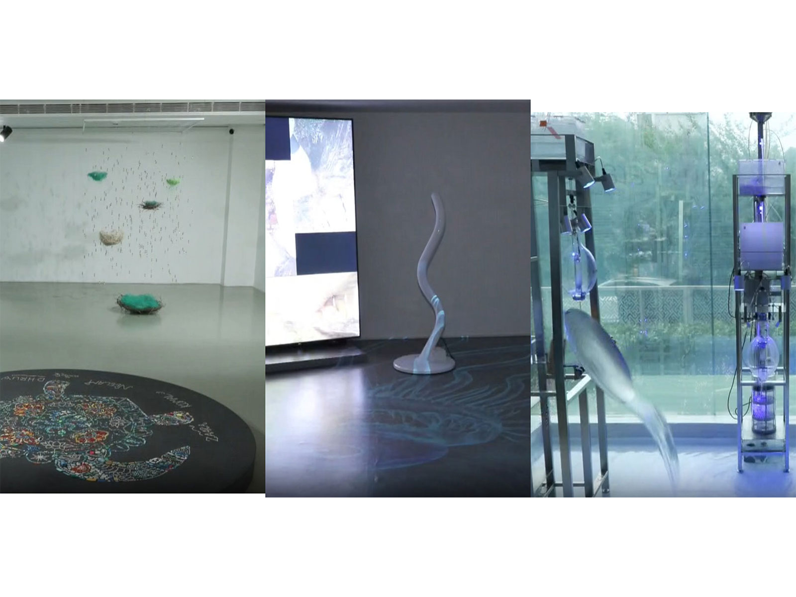 eco orot 's'Ocean Tears' and 'Plastic Mandala', Hyewon Kwon's'Liquid Vision', BOO Jihyun's 'Where is it going' (Photo/ANI) 