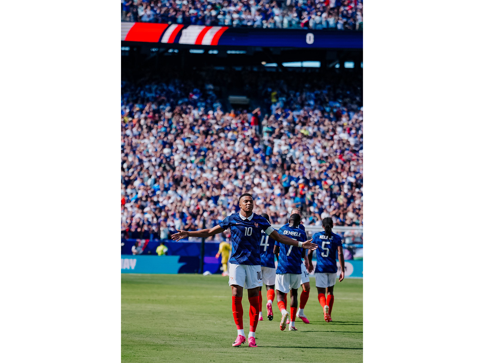 Kylian Mbappe celebrating (Photo/@KMbappe)