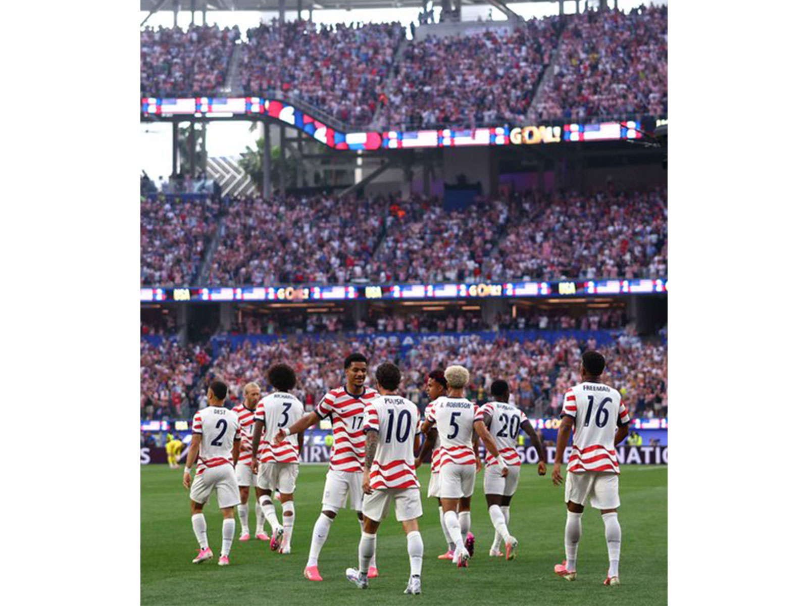 United States players celebrating (Photo: X/@FIFAWorldCup)