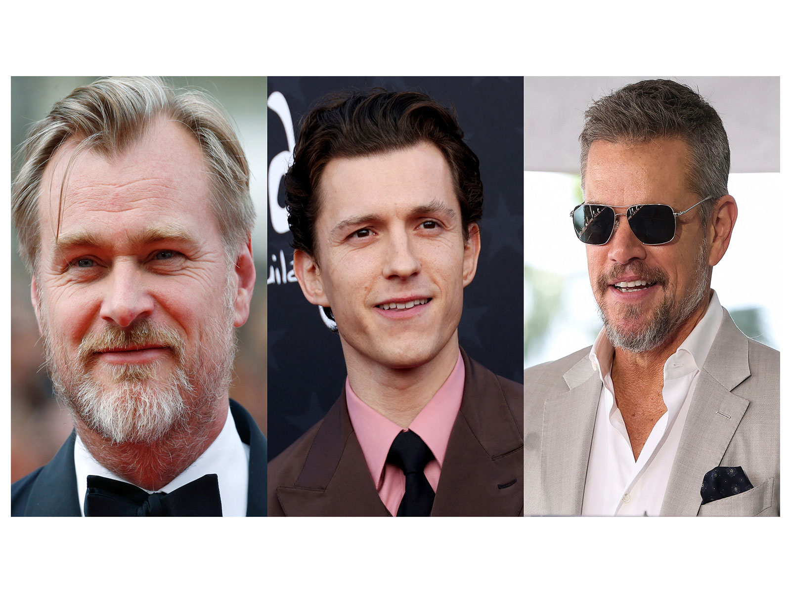 Christopher Nolan, Tom Holland, Matt Damon (Image source: Reuters)