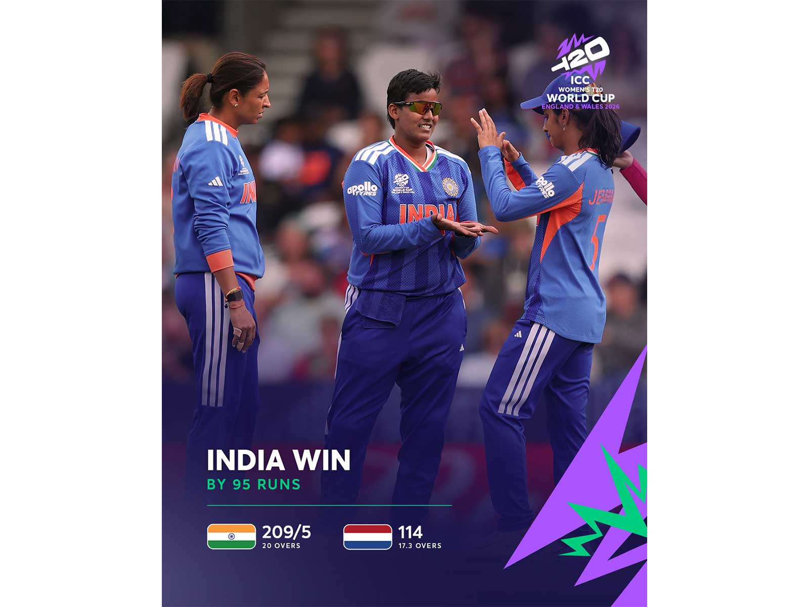 Team India celebrating (Photo: X@ICC)