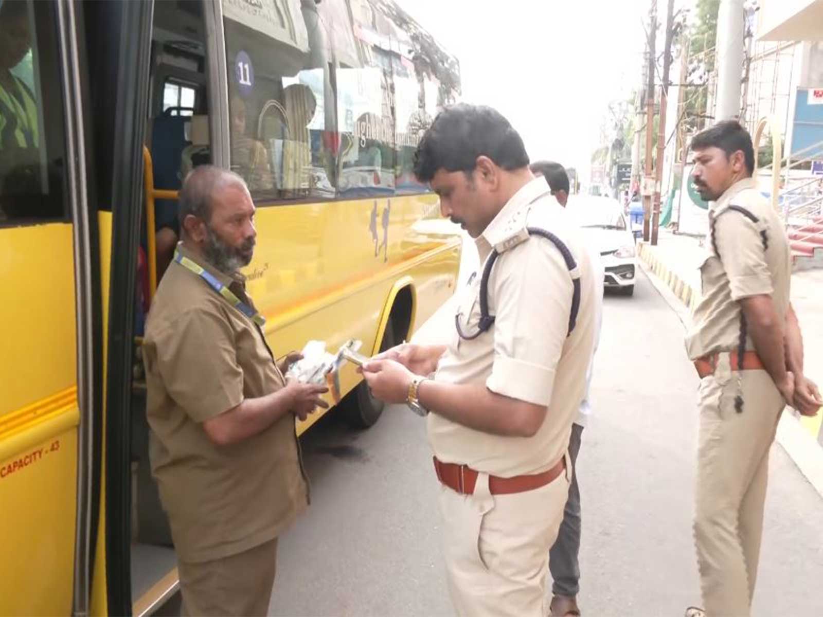 School bus inspection drive (Photo/ANI)
