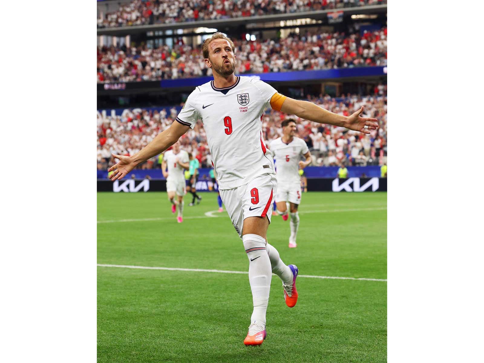 England captain Harry Kane celebrating (Photo: X/@HKane)