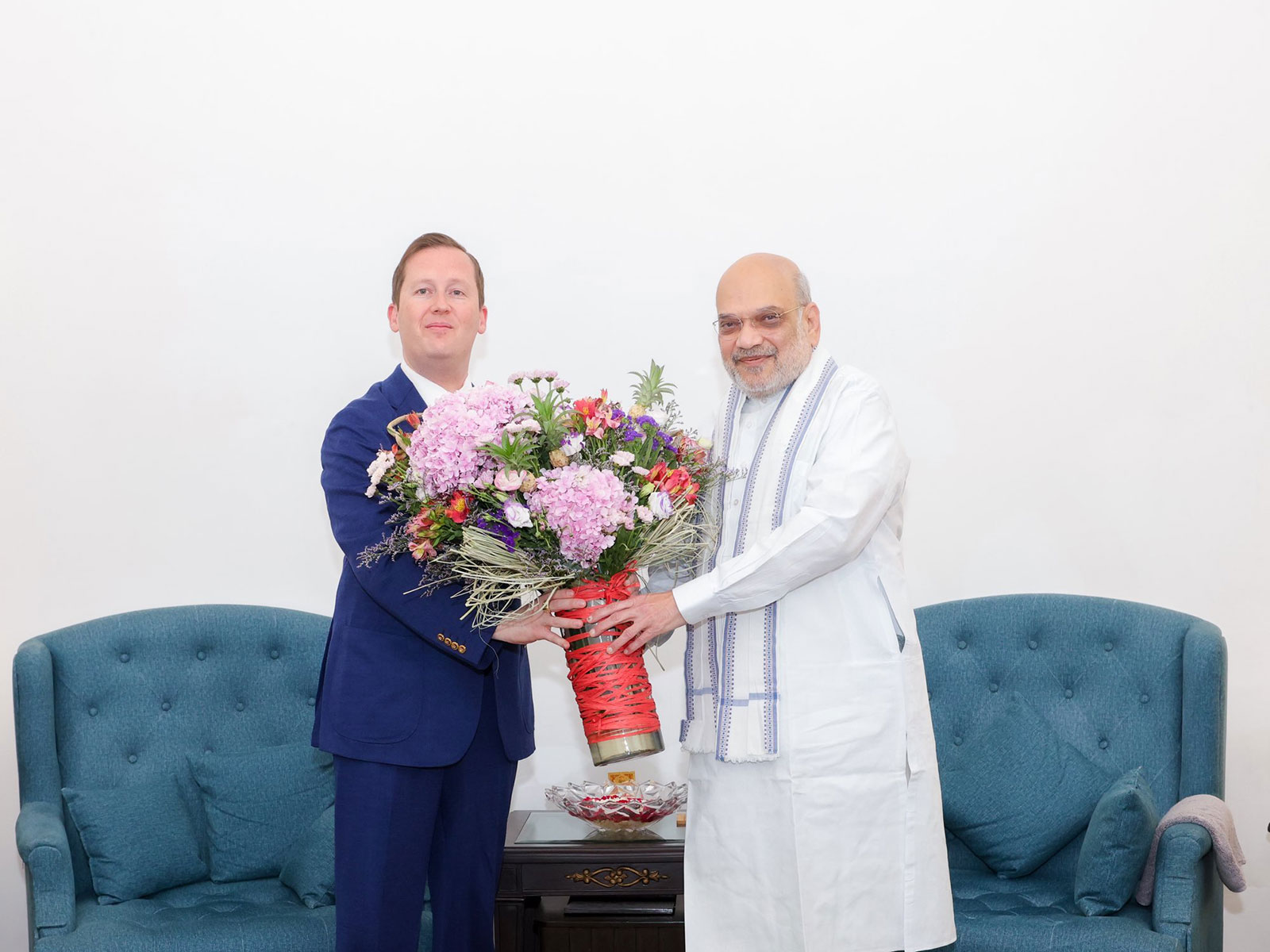  Union Home Minister, Amit Shah with US Ambassador to India, Sergio Gor (Photo: X@AmitShah)