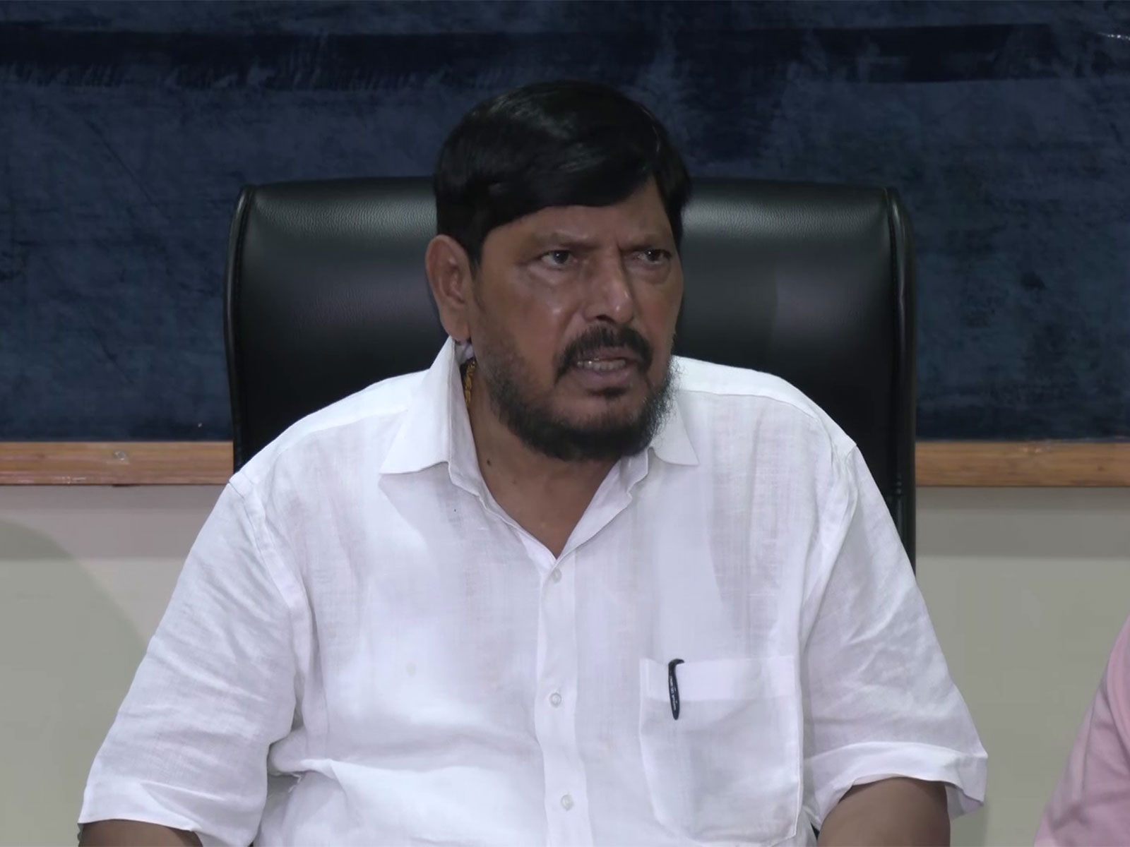 Union Minister of State for Social Justice and Empowerment, Ramdas Athawale (Photo/ANI)