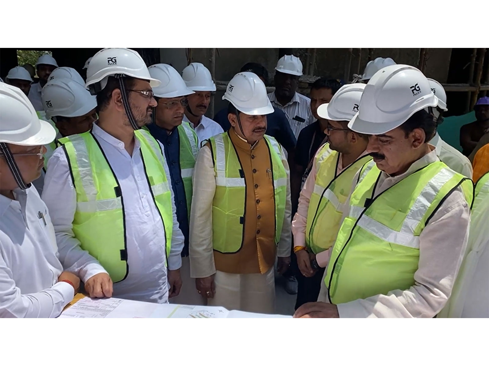 MP CM Mohan Yadav is inspecting under-construction IT Park (Photo/ANI)