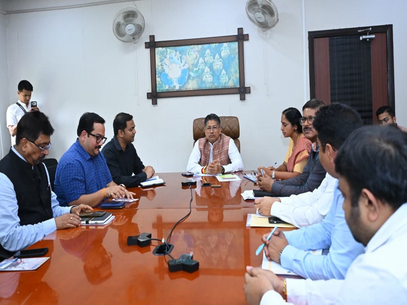 Assam Minister Pijush Hazarika reviews progress of MCAD Pilot Project (Photo/ANI)