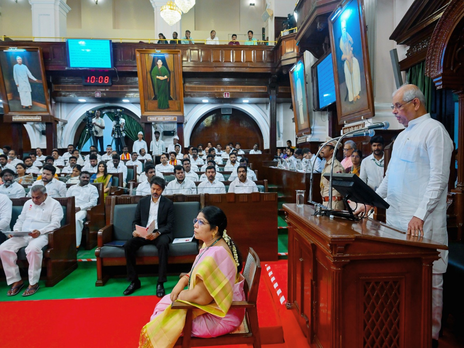 Tamil Nadu Governor addressing the first session of the 17th Legislative Assembly. (Photo/ANI)  