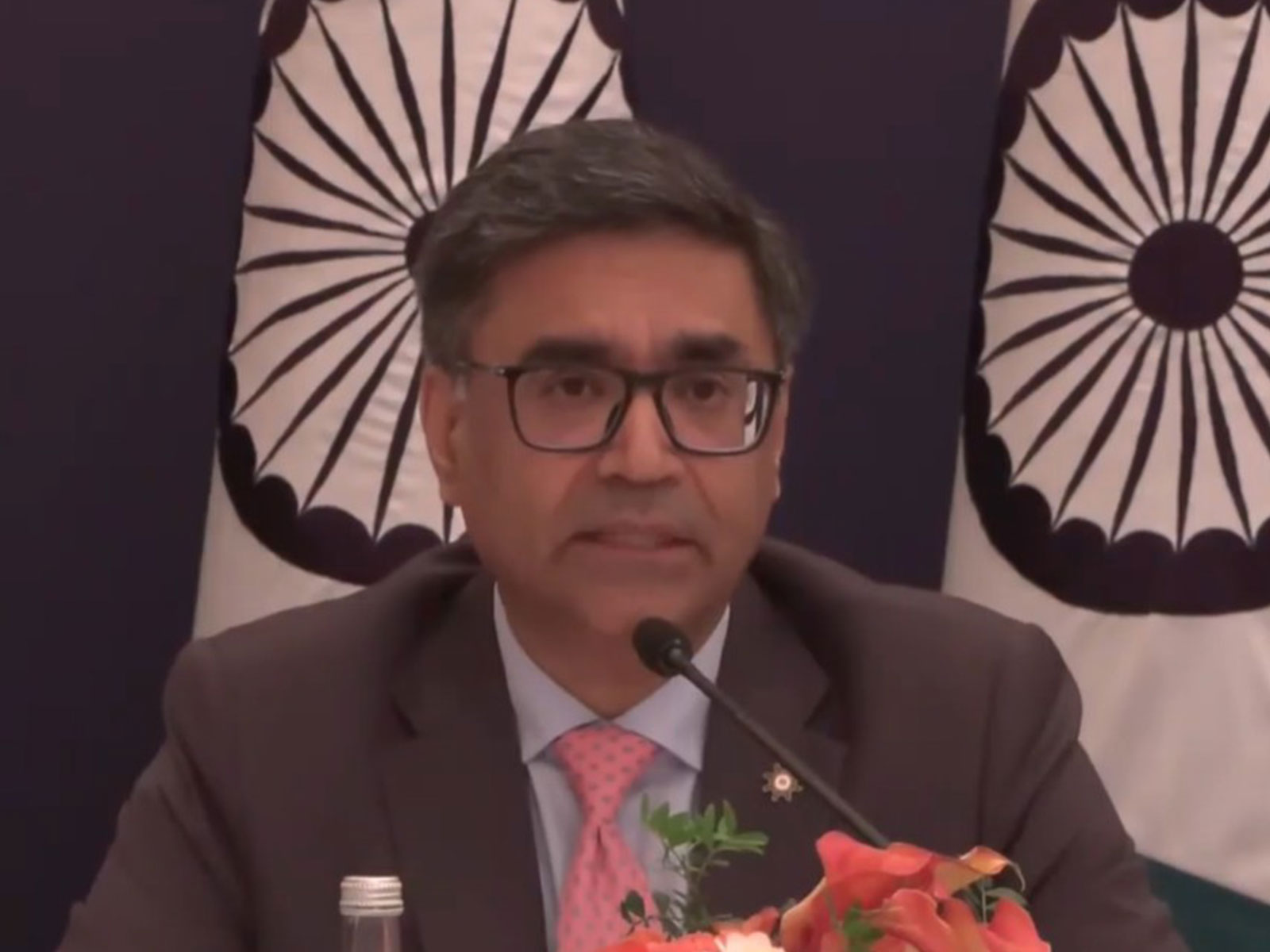  Foreign Secretary Vikram Misri addresses a special briefing in Paris (Photo/YouTube/MEA)