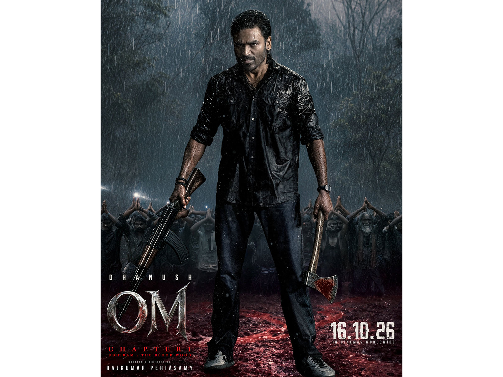 Dhanush in 'OM' first look (Photo/Instagram@divomusicofficial)