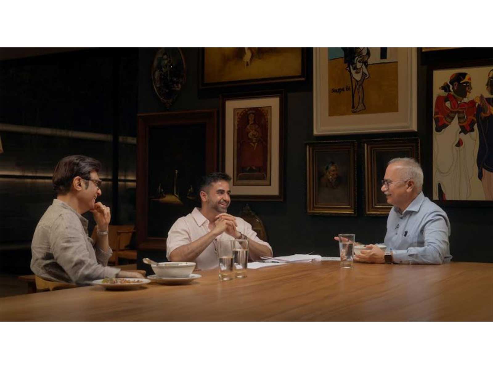 Nikhil Kamath in conversation with Rajeev Juneja, Co-Founder and Managing Director of Mankind Pharma, and GV Prasad, Co-Chairman and CEO of Dr. Reddy's Laboratories