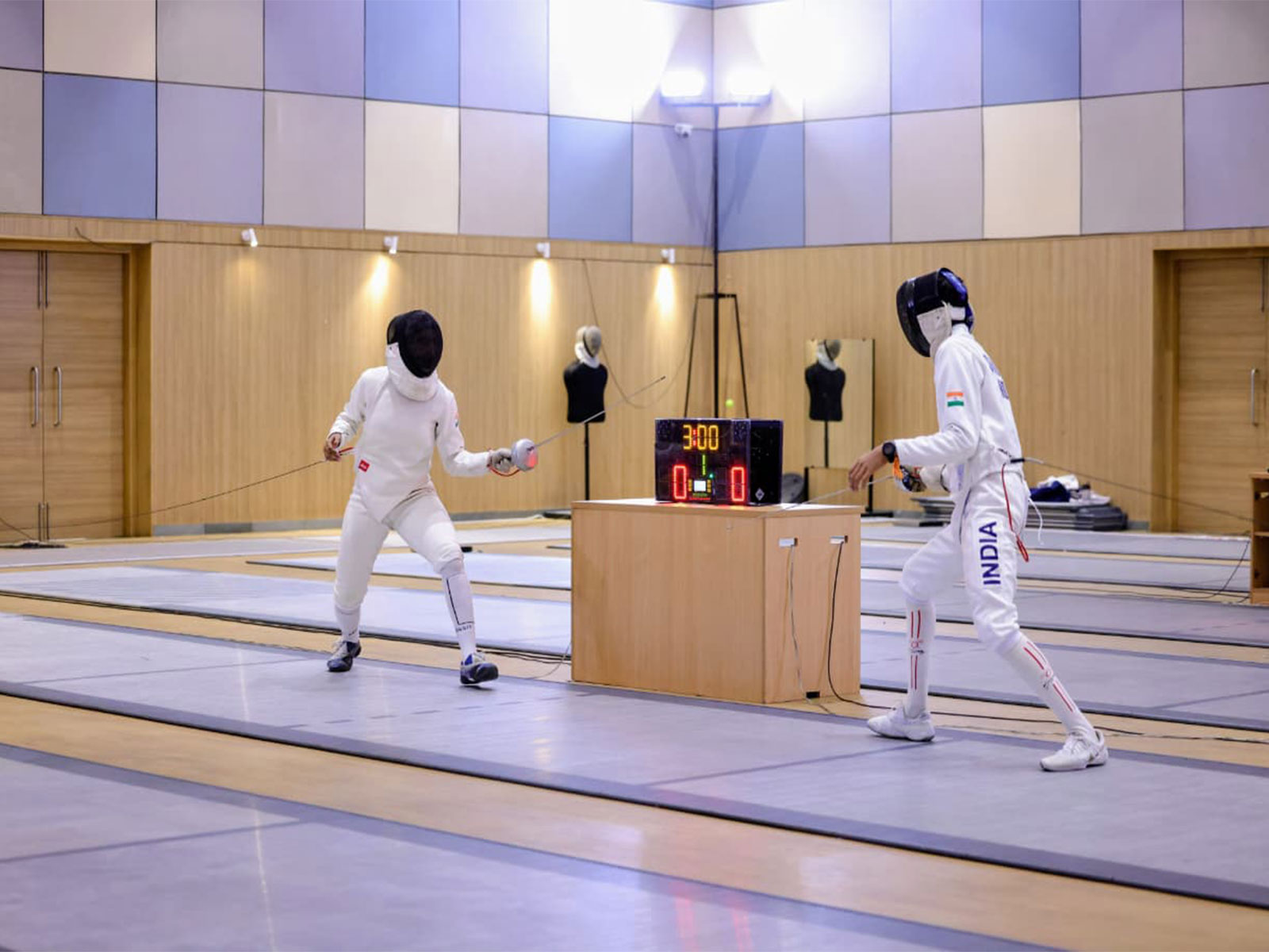 Indian fencers in action. (Photo: FAI)