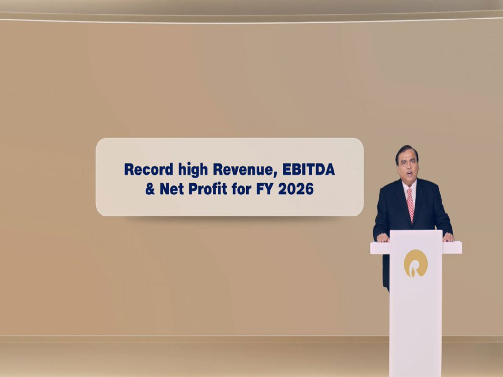 Mukesh Ambani, Chairman and Managing Director, Reliance Industries (Photo/Reliance Youtube)