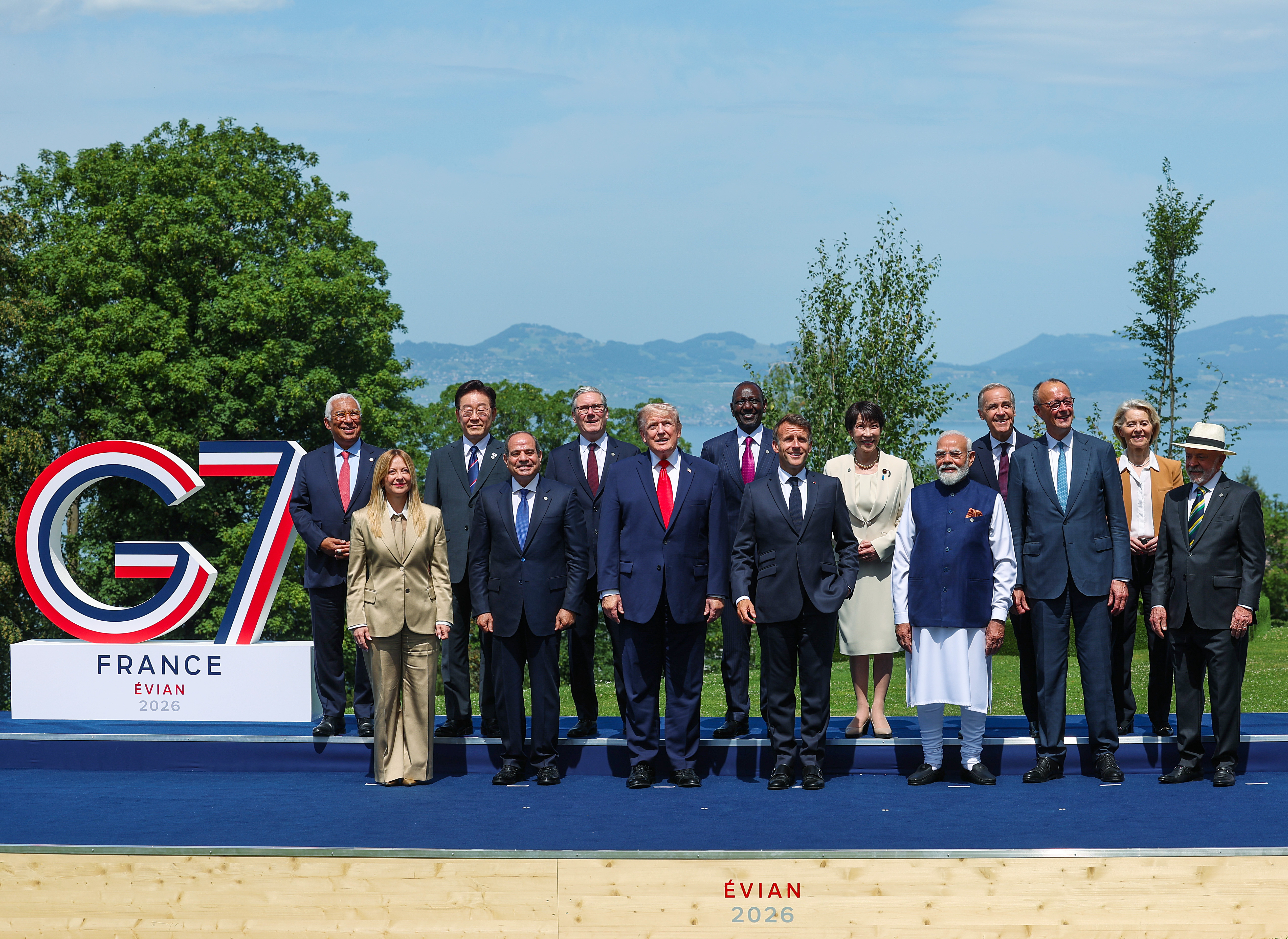 Prime Minister Narendra Modi with G7 leaders during the 52nd Summit (Photo/ANI)