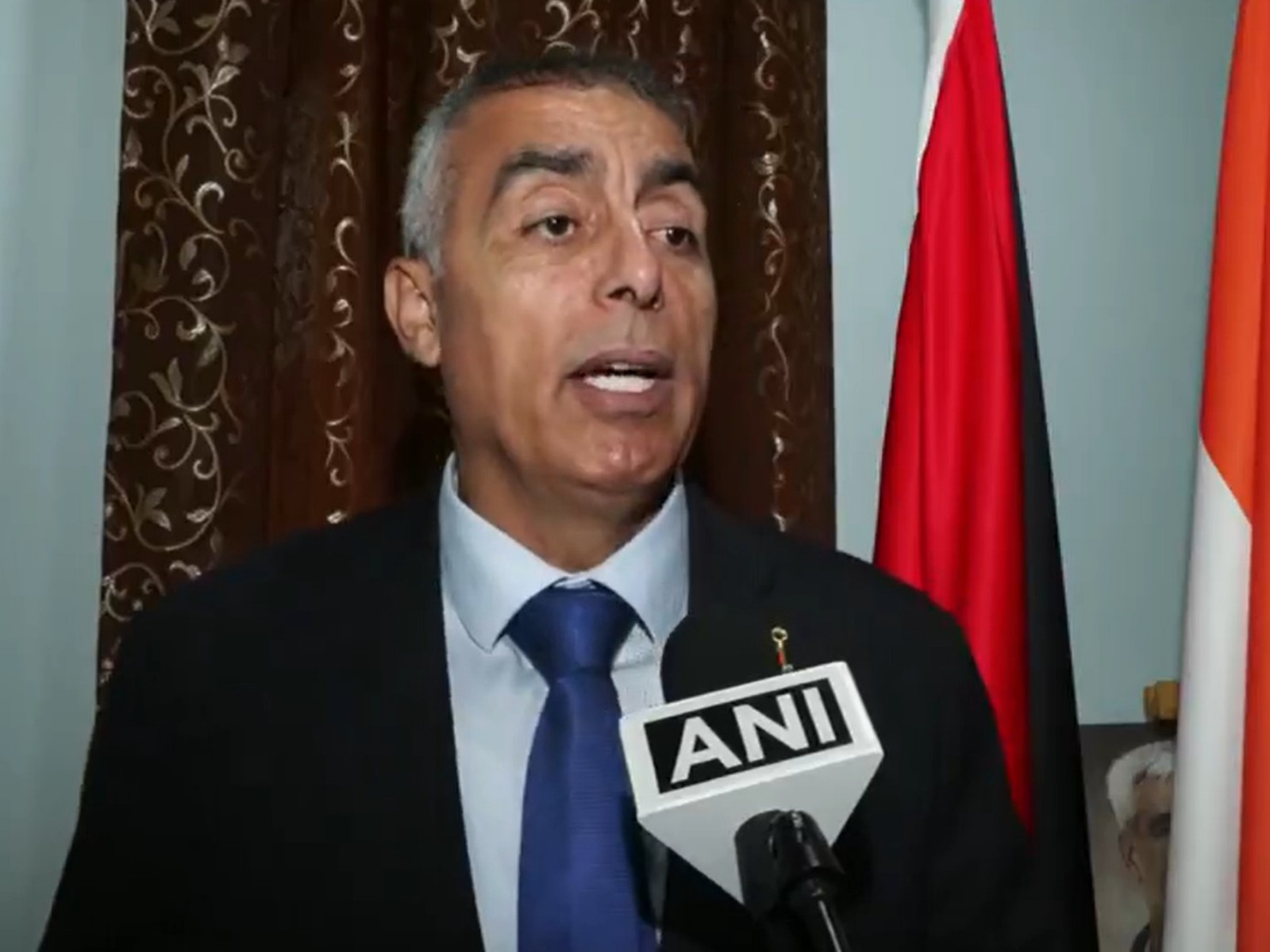 Palestinian Ambassador to India Abdullah M Abu Shawesh (Photo/ANI)