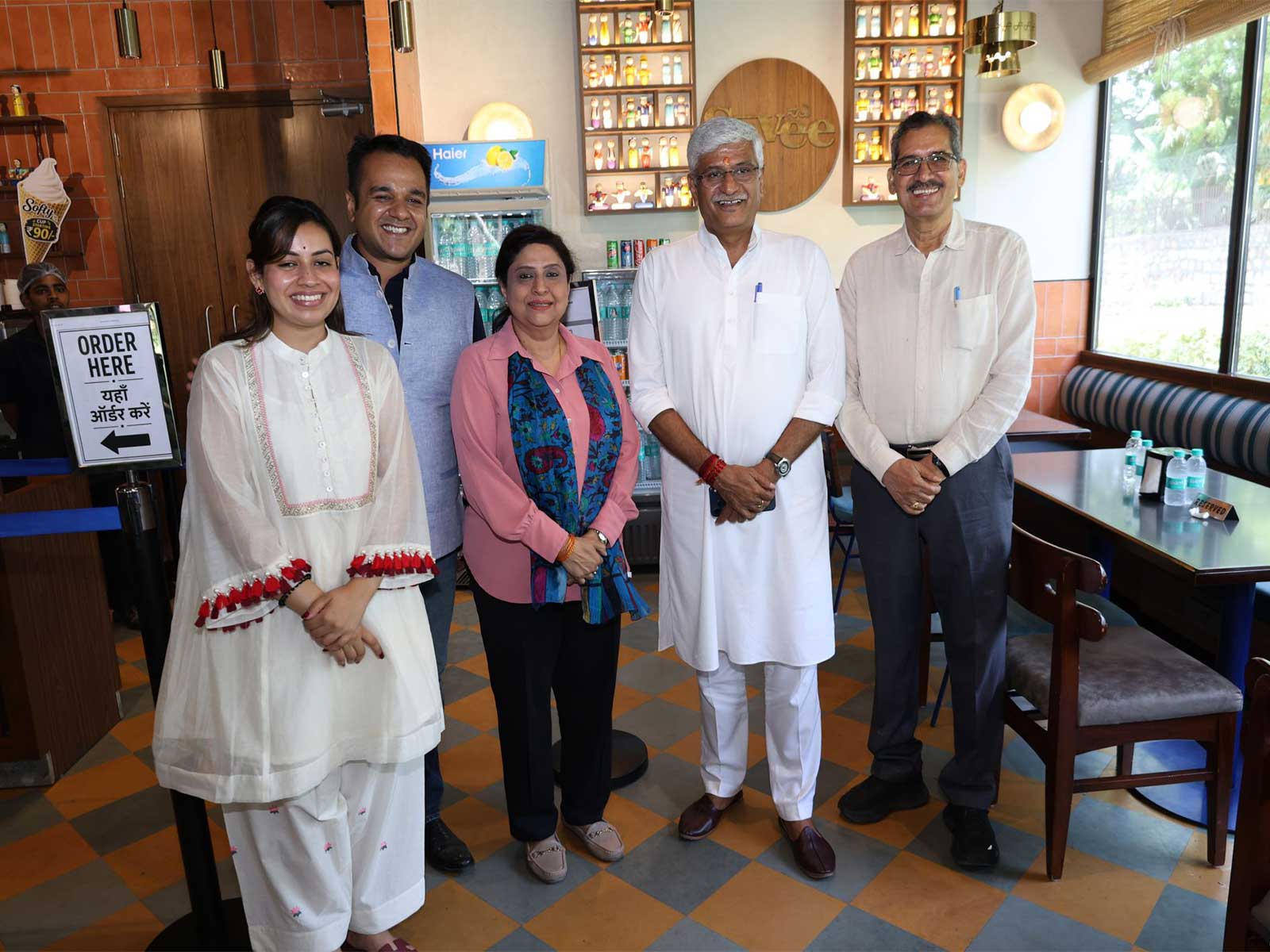 EaseMyTrip Foundation hosts Tourism Minister Gajendra Singh Shekhawat at Savee Cafeteria initiative (Photo/LinkedIn/EaseMyTrip) 