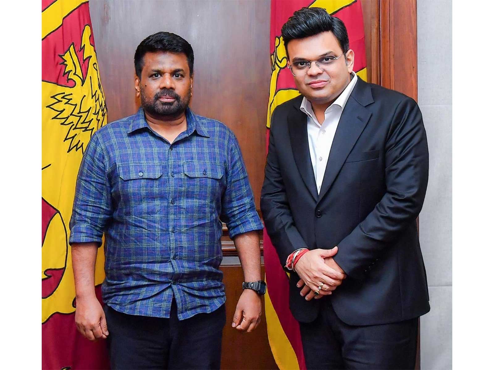 Jay Shah with Sri Lanka president Anura Kumara Dissanayake. (Photo: @JayShah X)