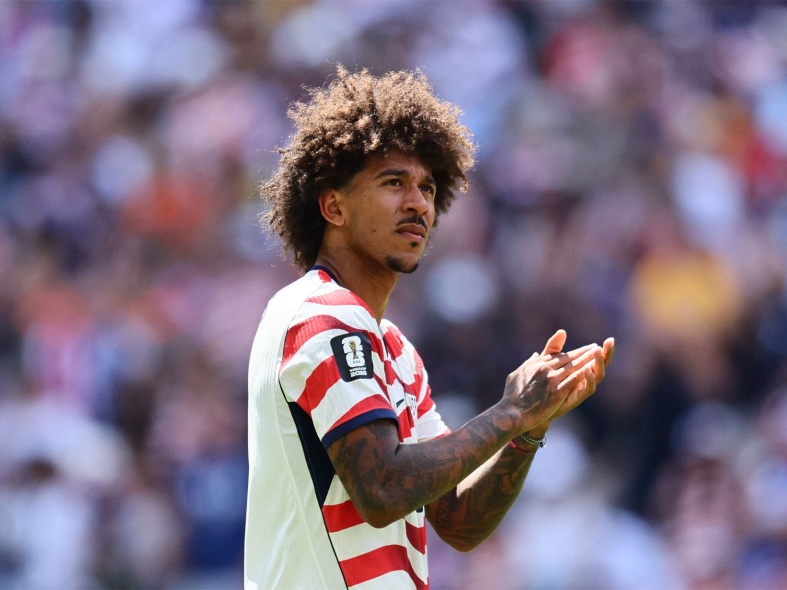 Chris Richards of the US celebrates after the match against Australia (Photo: IMAGN IMAGES via Reuters)