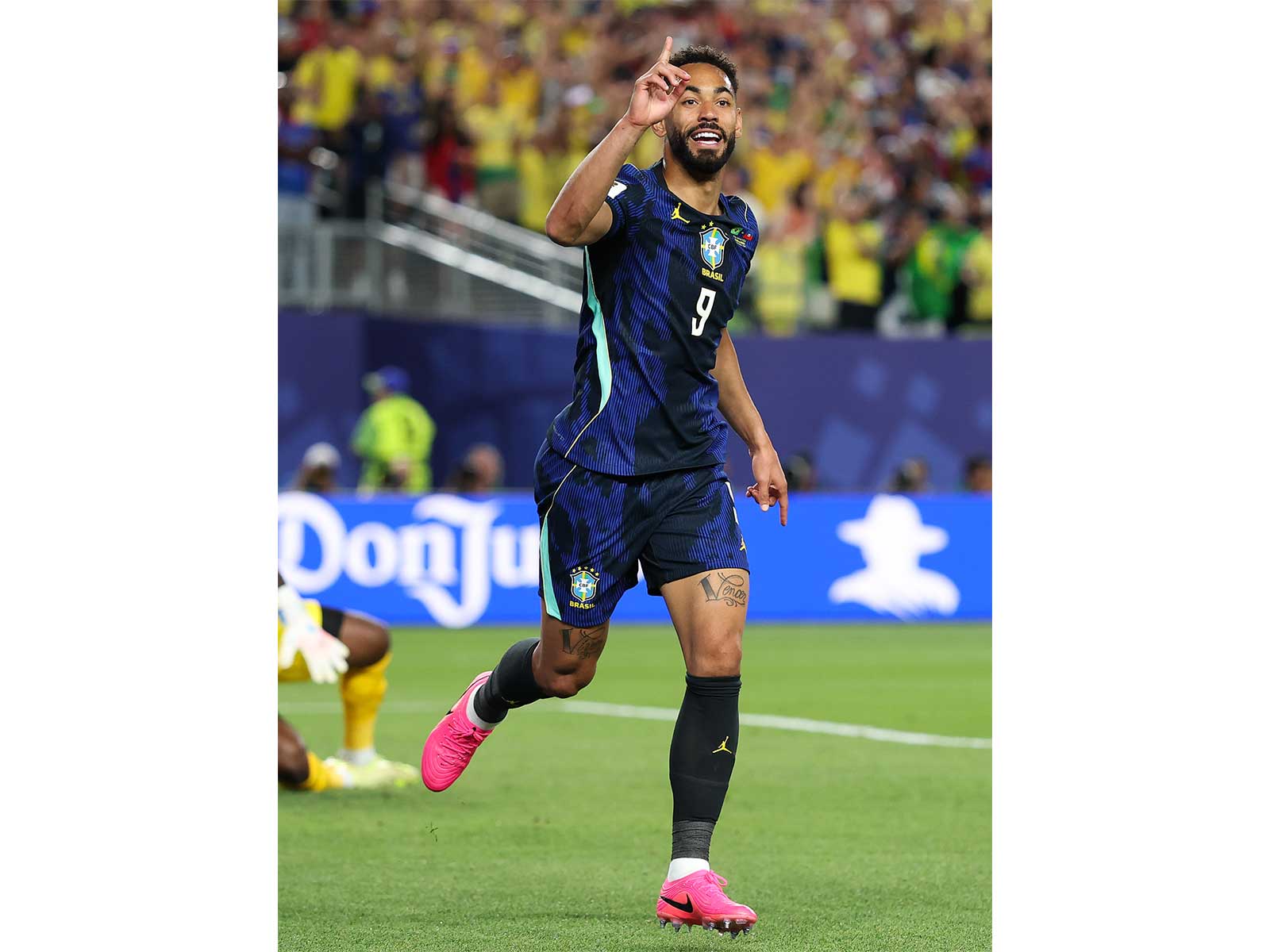 Brazil's Matheus Cunha celebrating after a goal against Haiti in FIFA World Cup 2026. (Photo: X/@FIFAWorldCup)