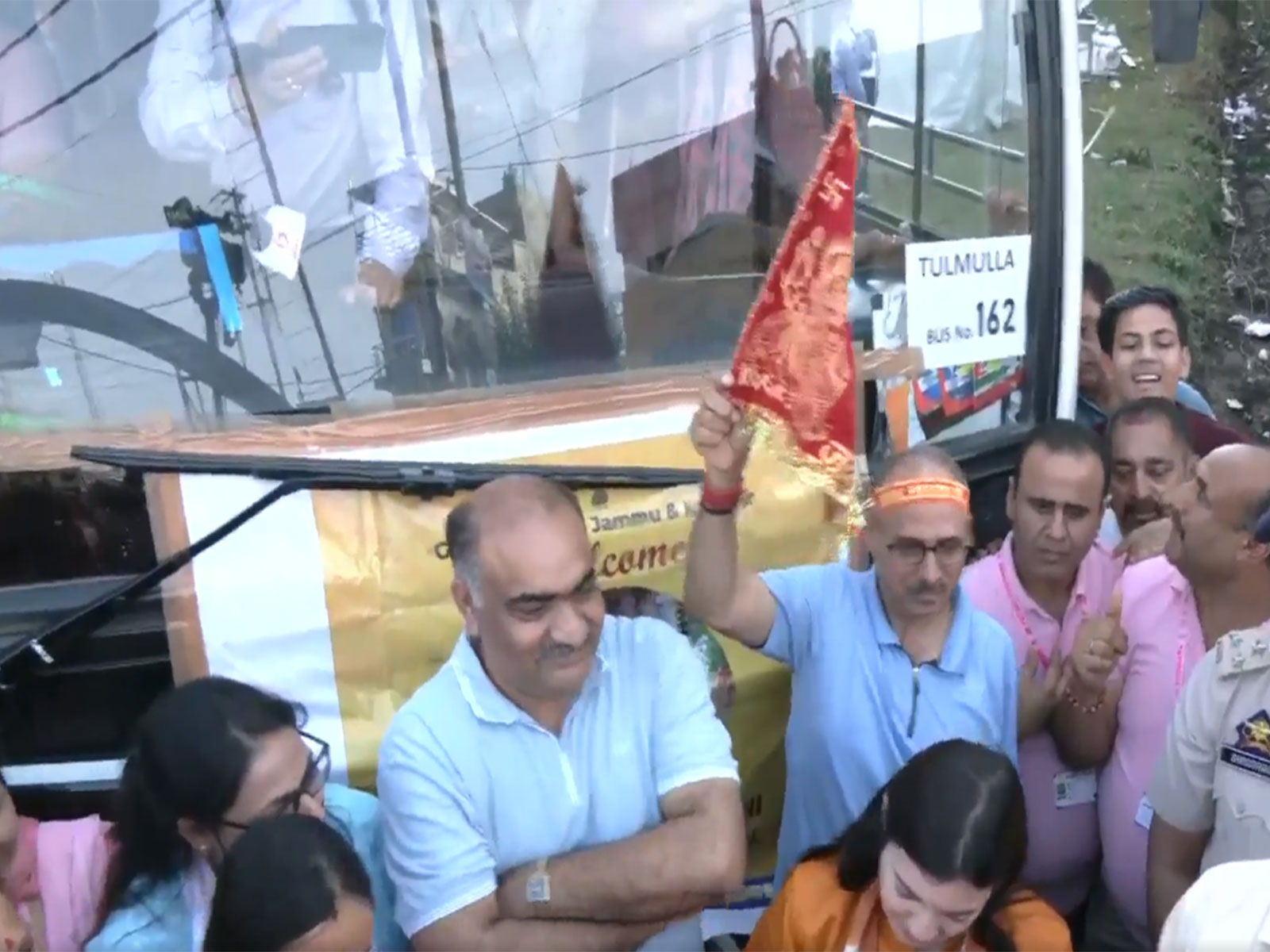 Pilgrims departing for Mata Kheer Bhawani Mela (Photo/ANI)