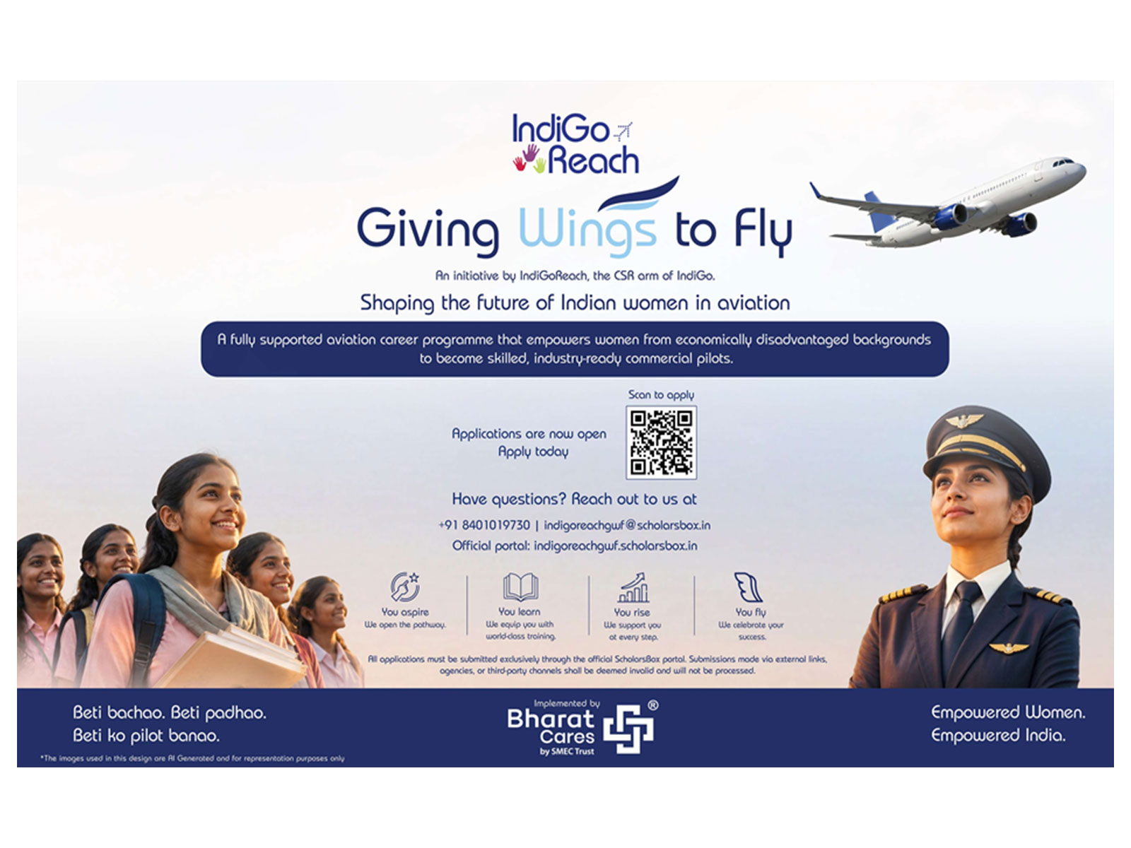 "Giving Wings to Fly" - A National Aviation Career Initiative for Women from Economically Disadvantaged Backgrounds