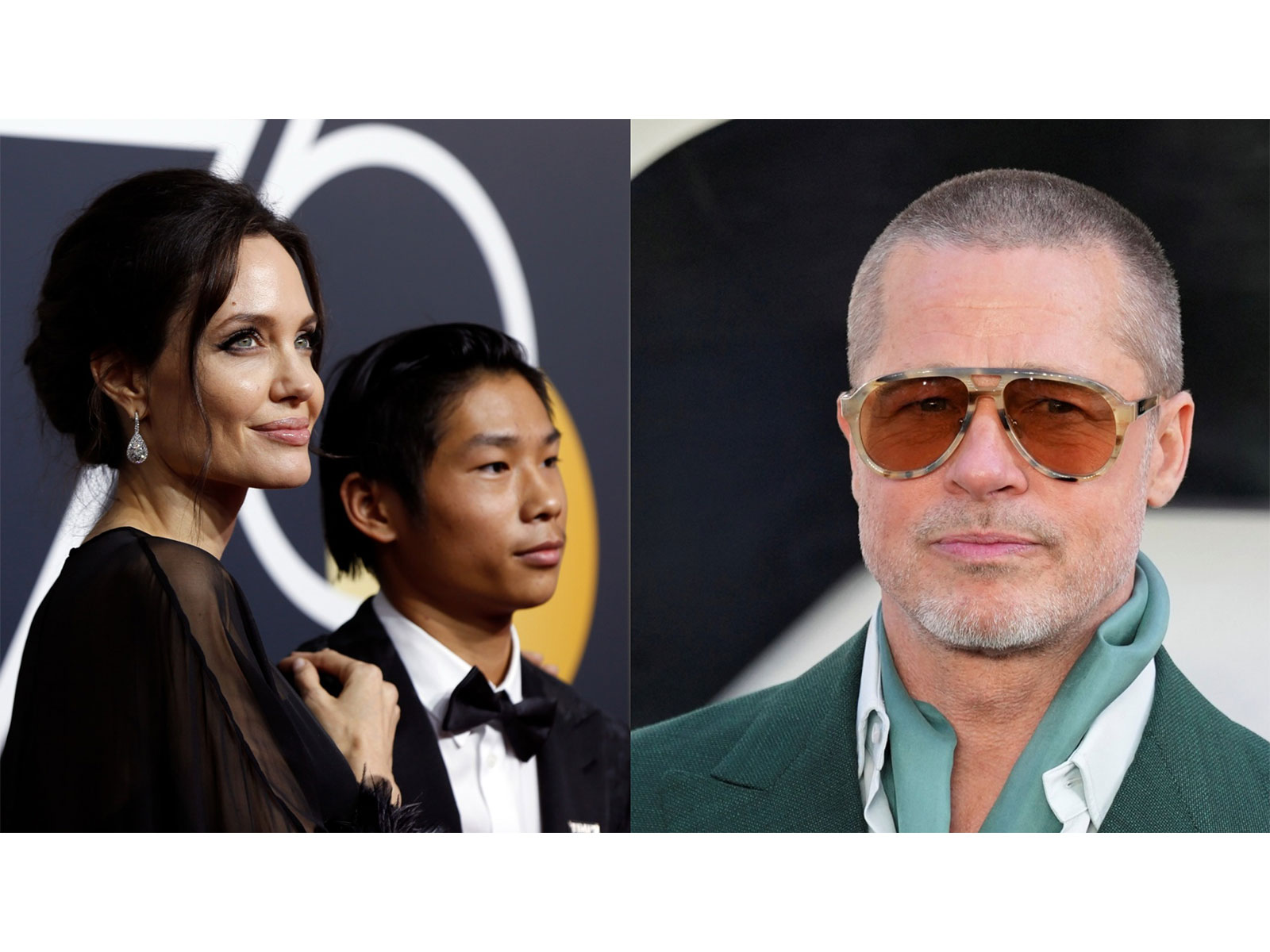 Angelina Jolie, Pax Jolie-Pitt, Brad Pitt (Photo/Reuters)