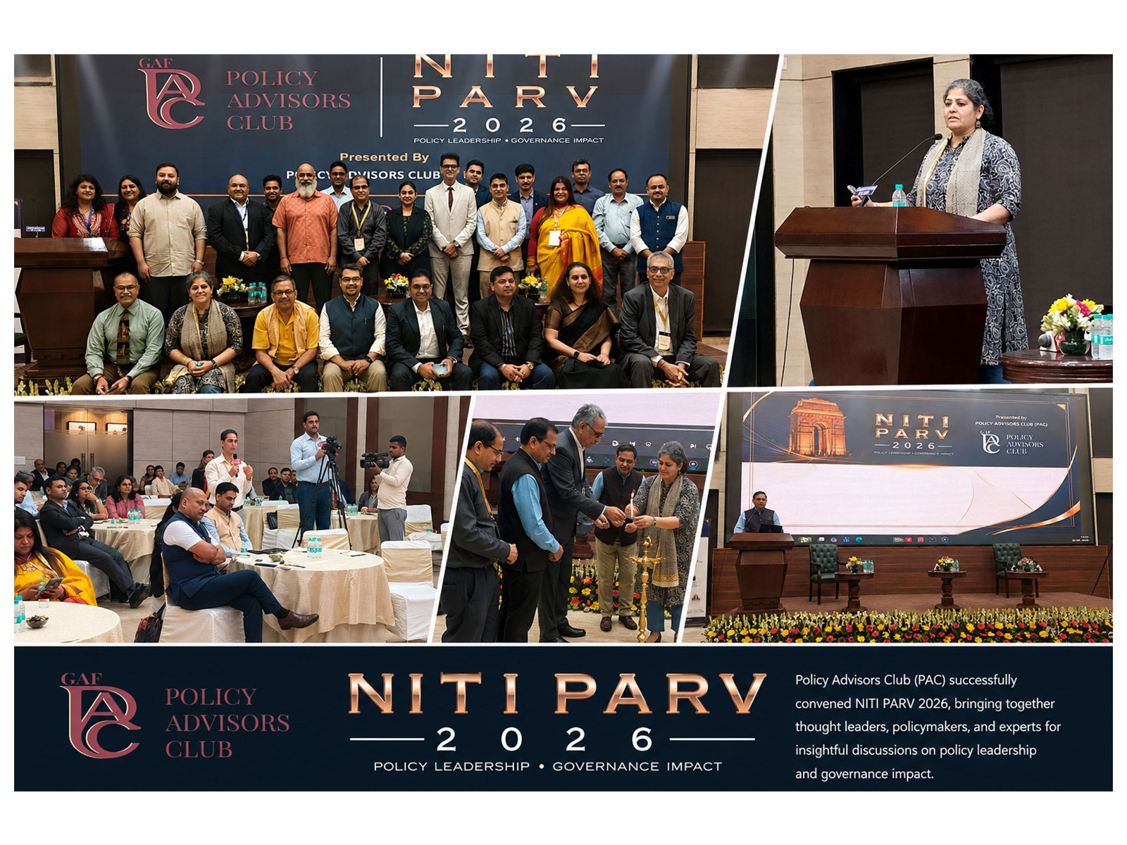 Niti Parv 2026 - policymakers and governance leaders unite to mark the inaugural Niti Parv Awards and Policy Advisors Day.
