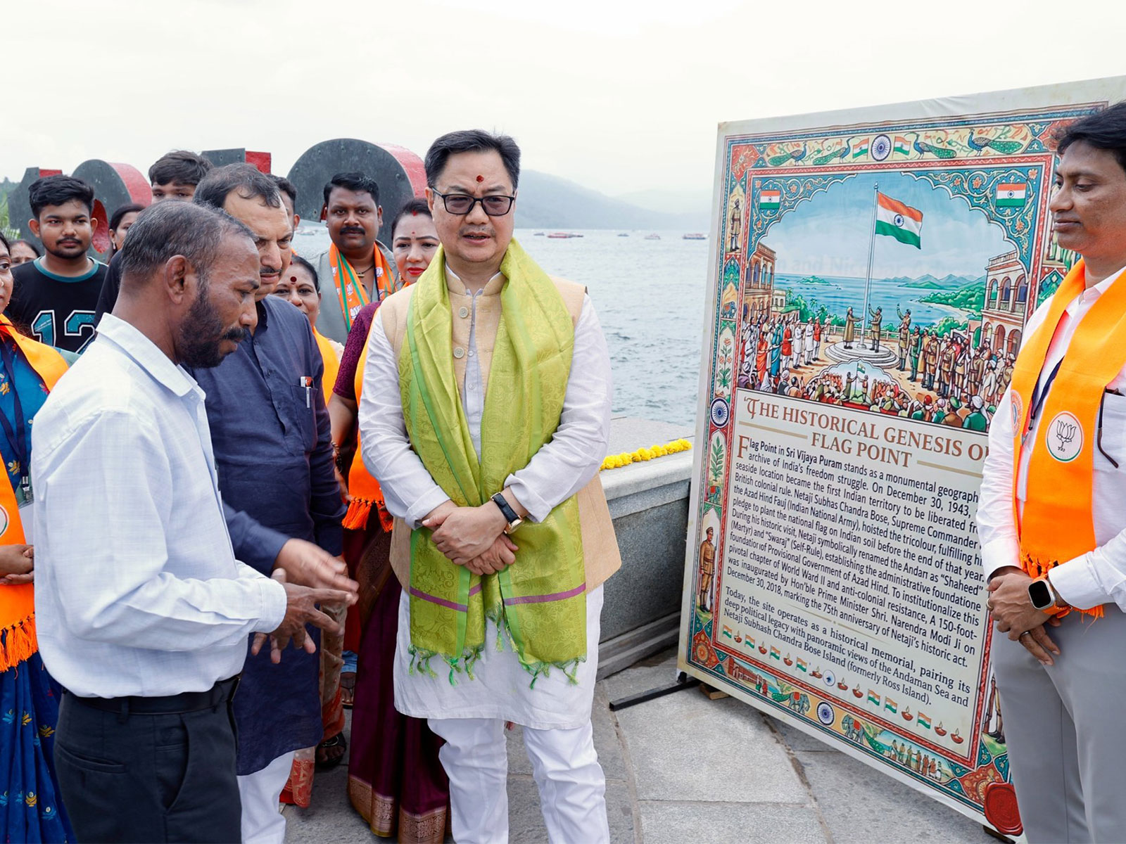 Union Minister Kiren Rijiju reviews development works in Andaman (Photo/X@KirenRijiju)