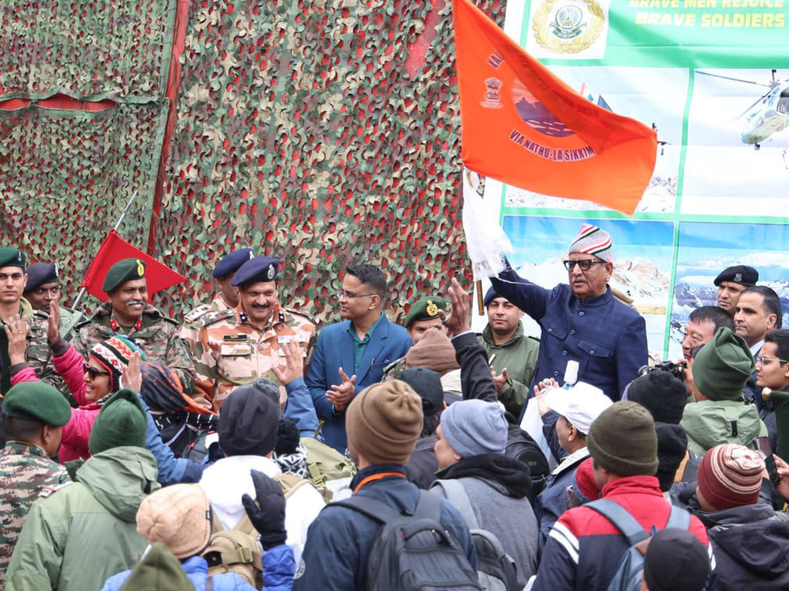 Sikkim Governor Om Prakash Mathur flags off Yatra (Photo/X@OmMathur_Raj)