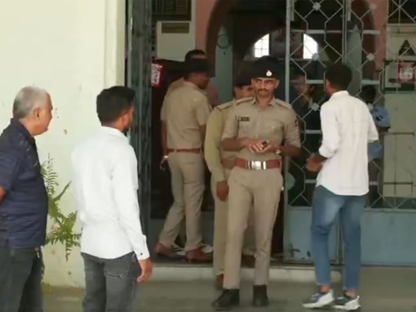 Ahemdabad police deploy multi-layer security for NEET re-exam (Photo/ANI)