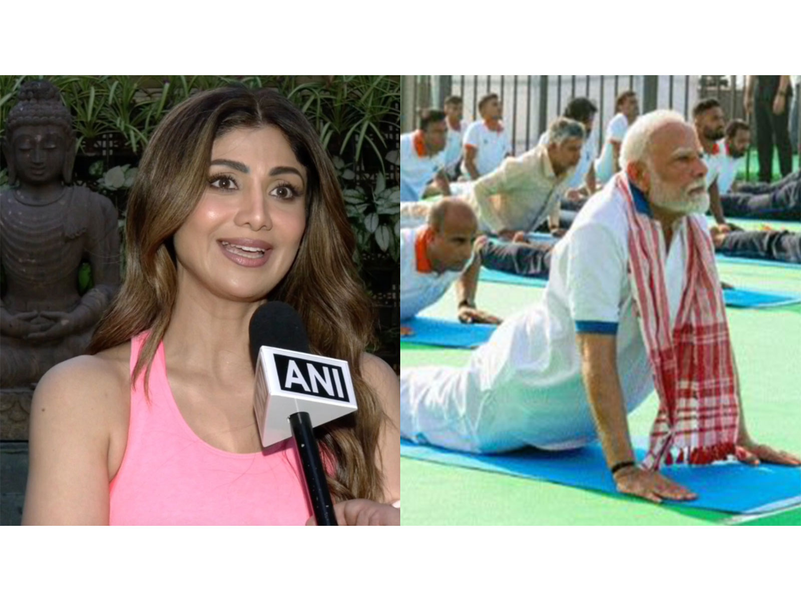 Shilpa Shetty credits PM Modi for yoga's global popularity (Photo/ANI)