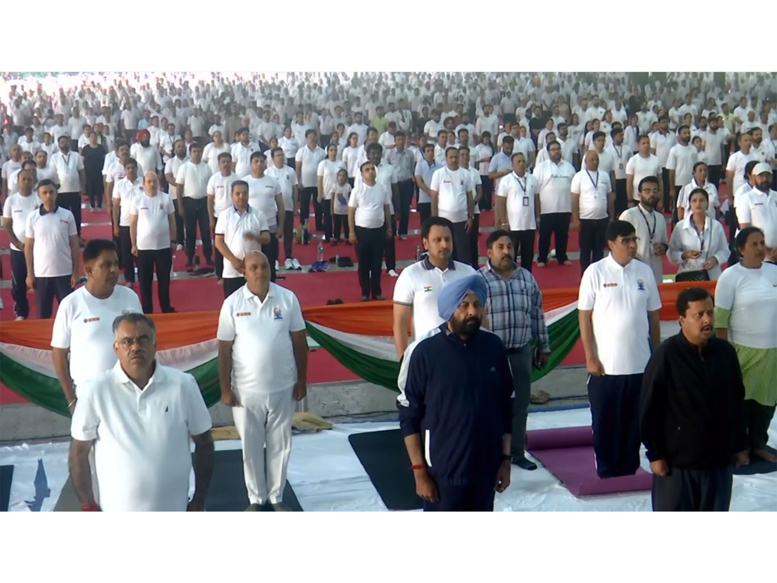 BJP President Nitin Nabin performs Yoga on 12th International Yoga Day (Photo/ANI) 