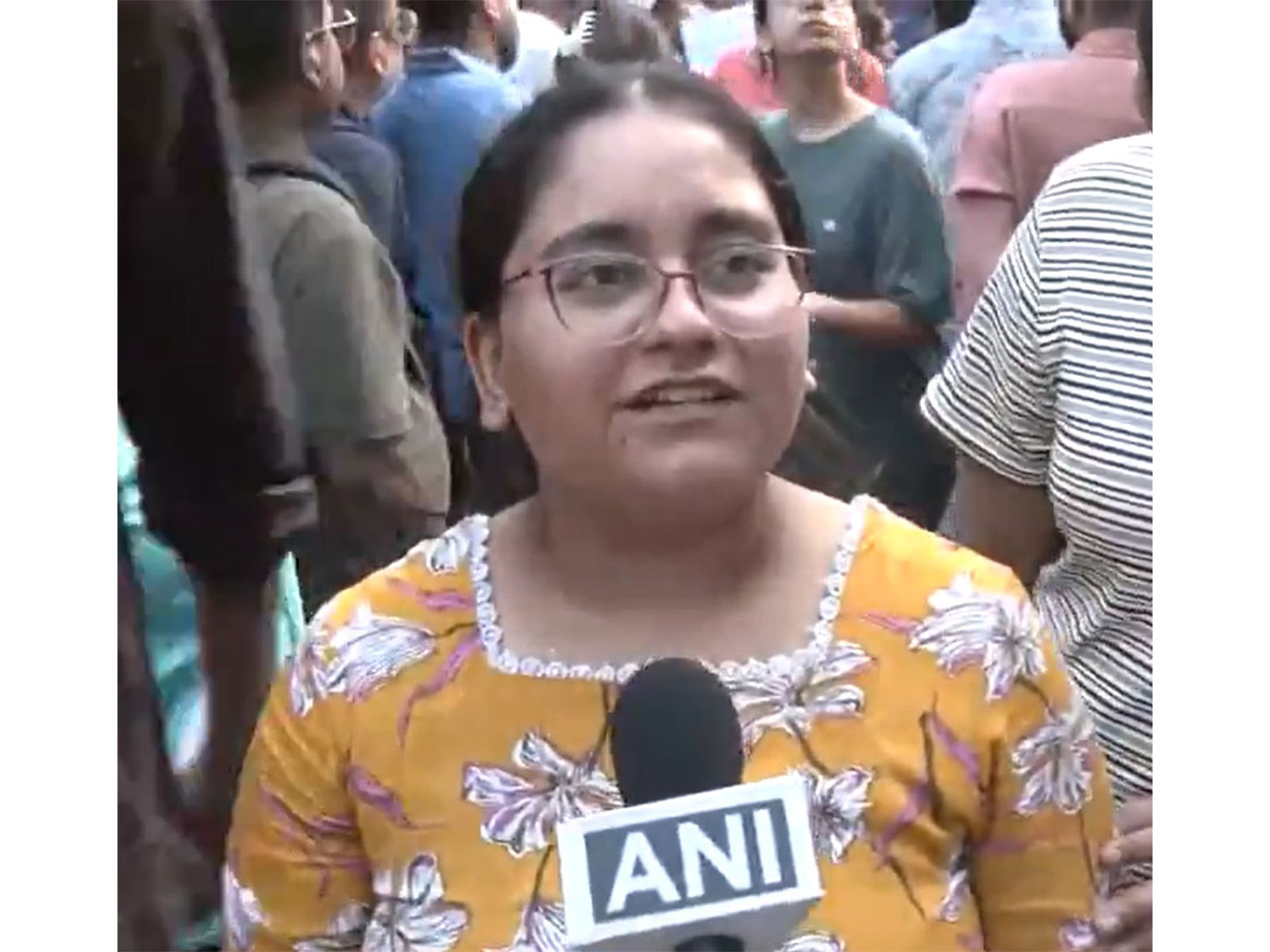 A NEET candidate shares her feedback (Photo/ANI)