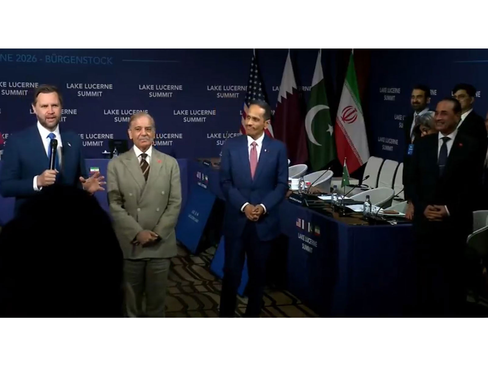 US Vice President JD Vance addresses a press conference at the Burgenstock resort in Switzerland. (Photo: White House/YoutTube) 