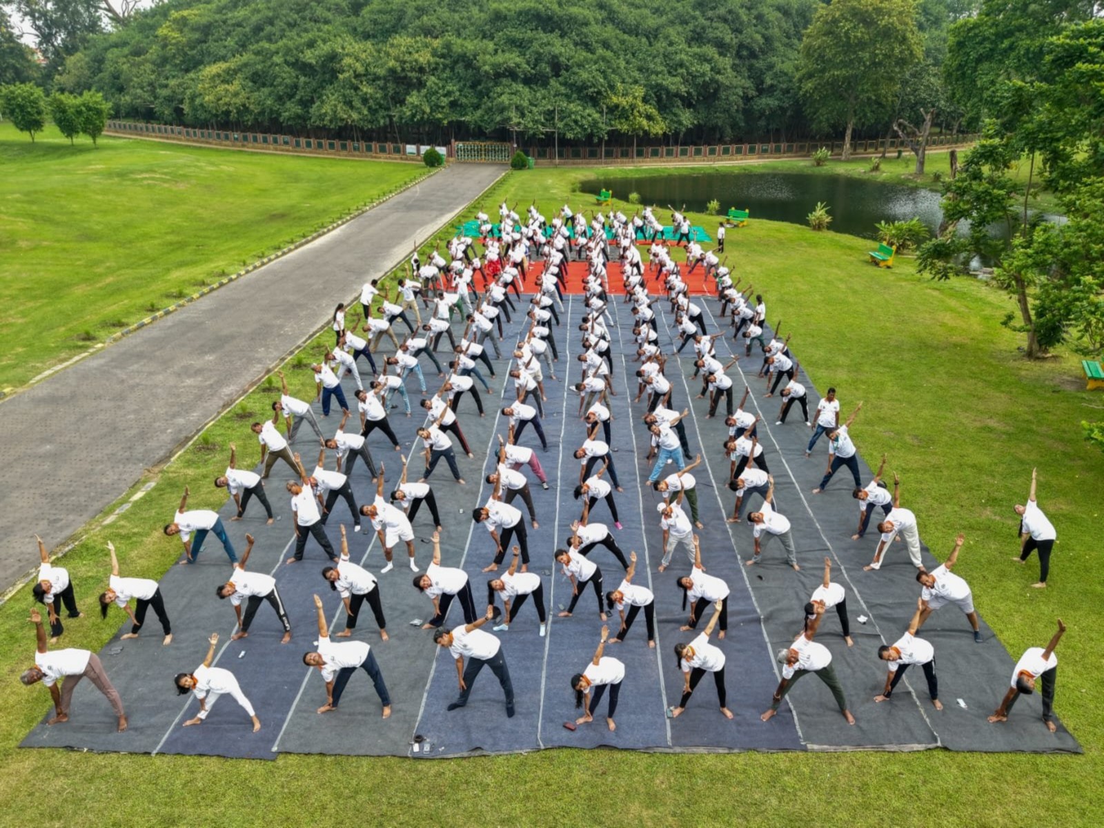 International Yoga Day celebrations in West Bengal (Photo/ANI)