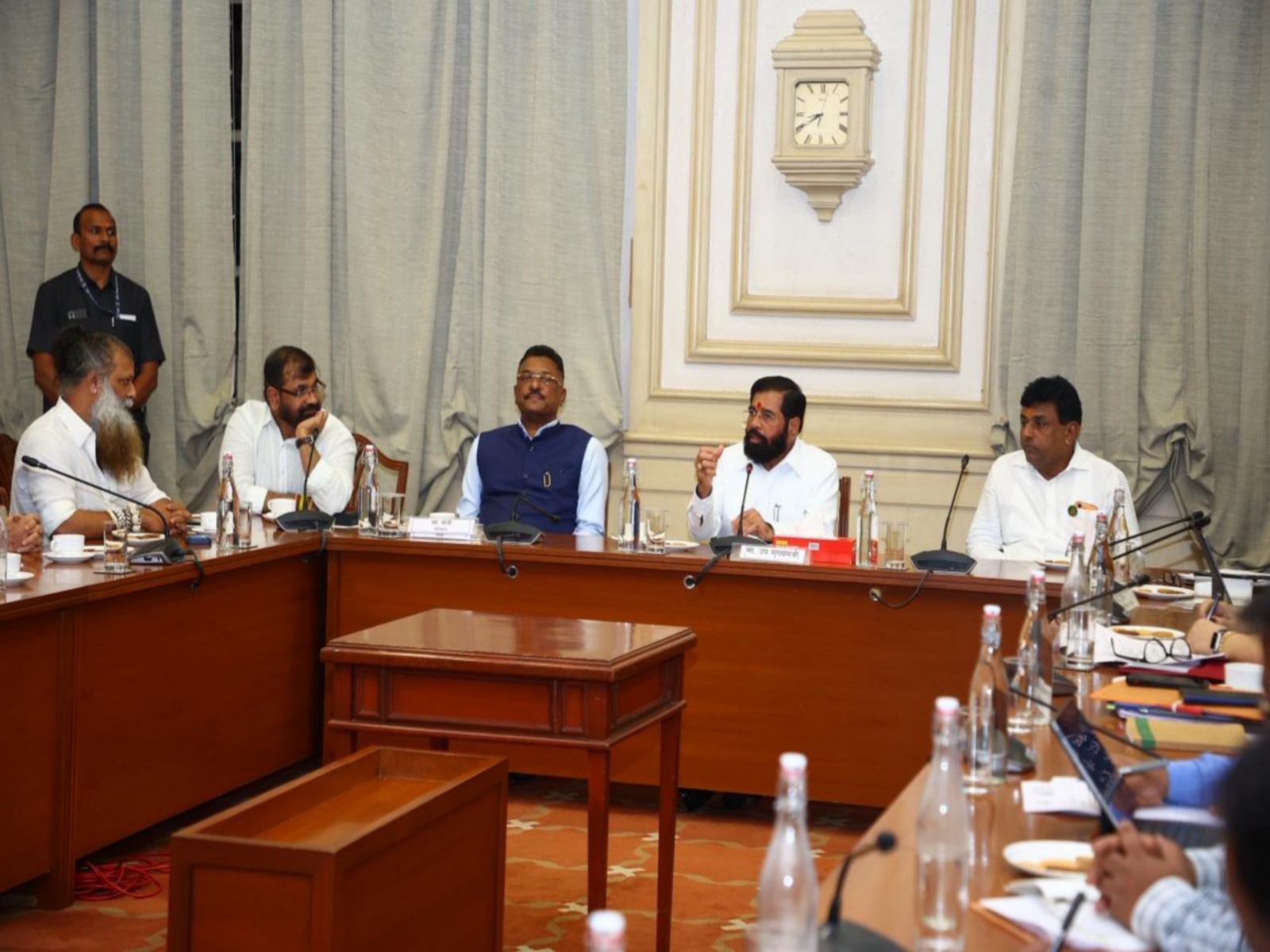 Deputy Chief Minister Eknath Shinde at the meeting (Photo/DCMo)
