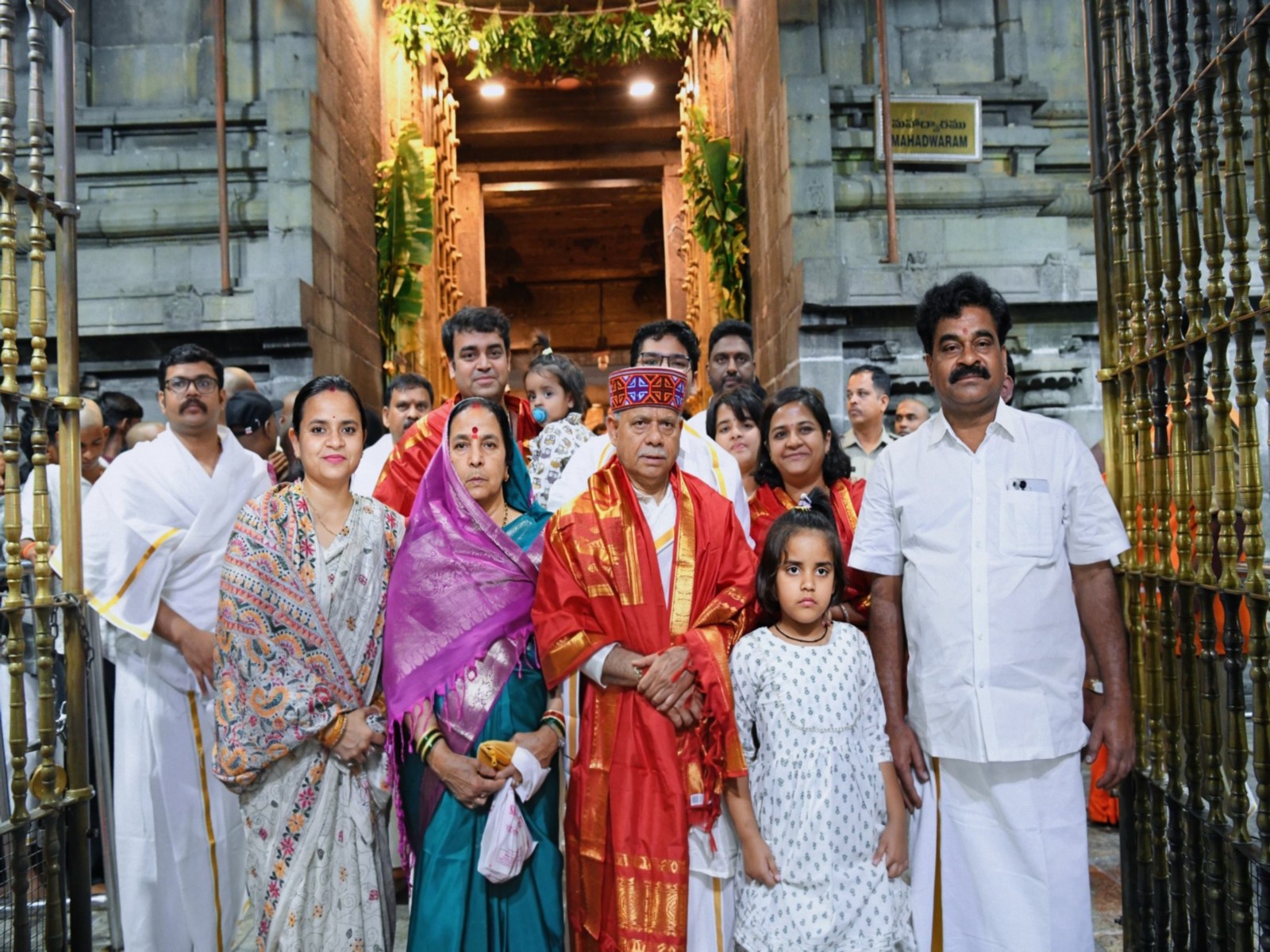 Telangana Governor Shukla offers prayers at Tirumala Tirupati temple (Photo/@tg_governor)