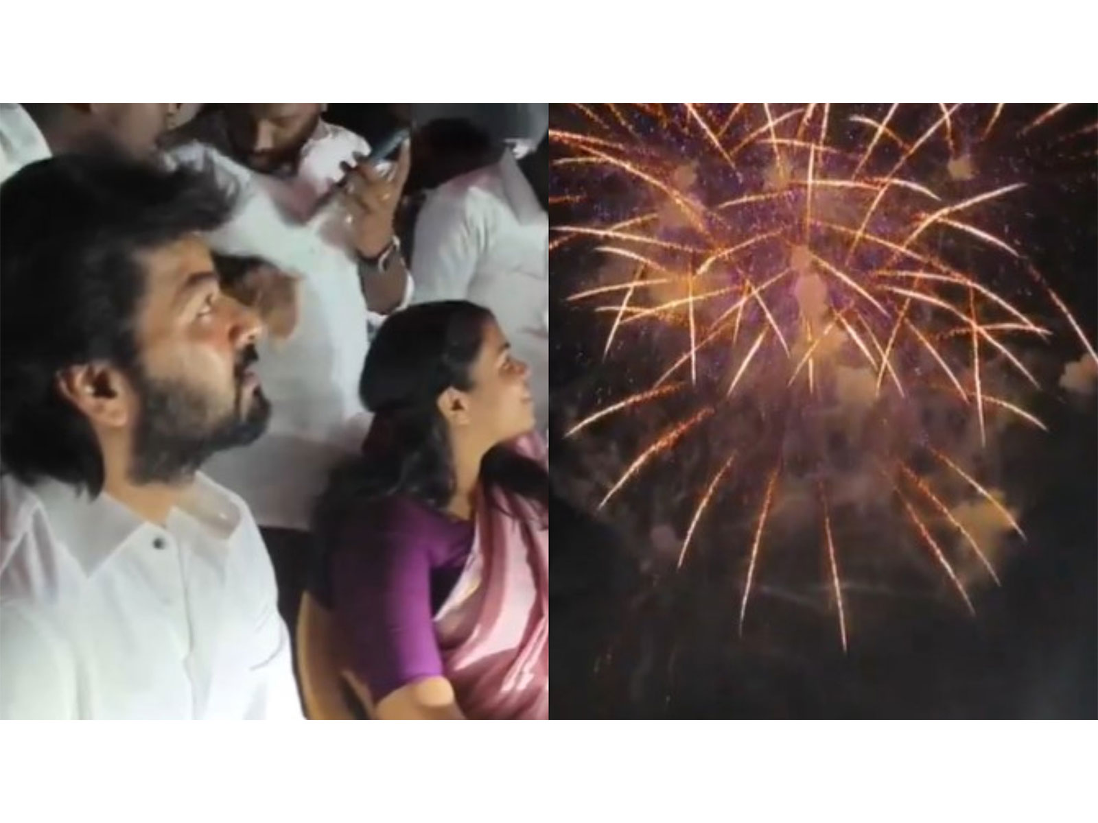 Actor Jai, State Minister Keerthana join grand fireworks celebration in Sivakasi (Photo/ANI)