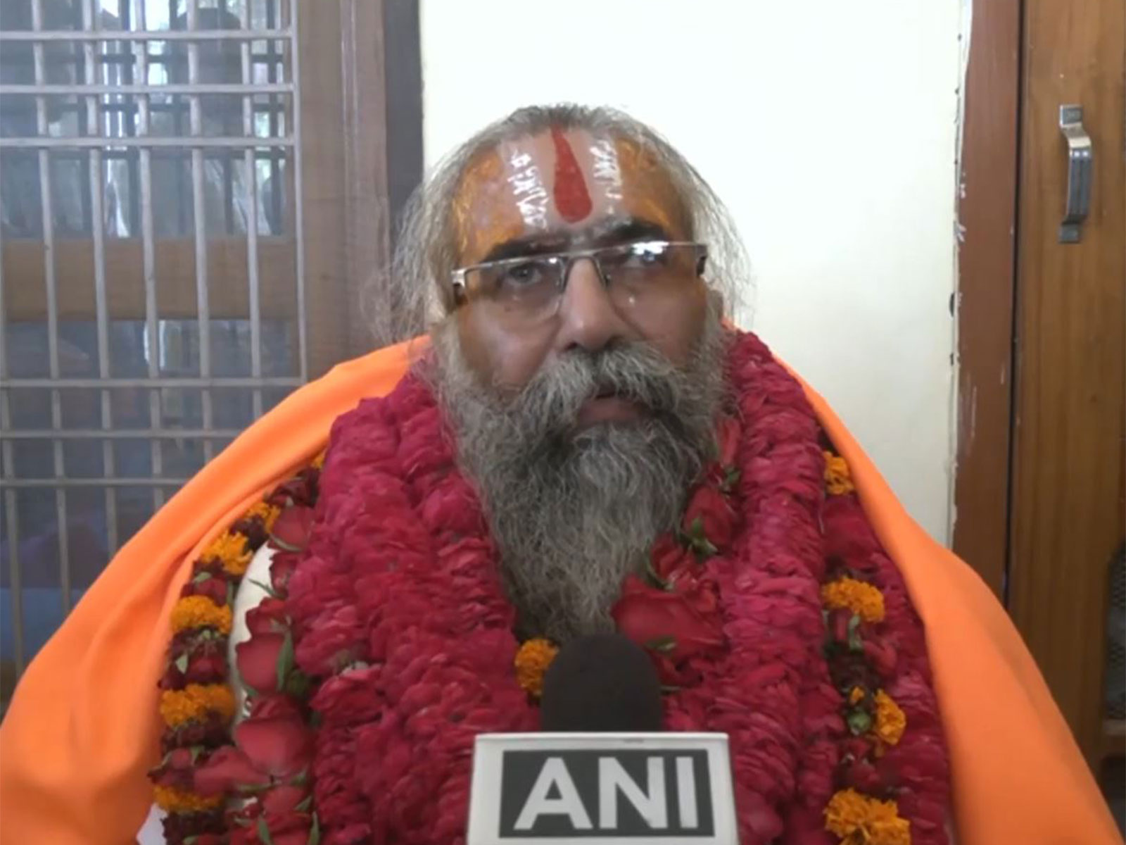 Shri Ram Janmabhoomi Teerth Kshetra Trust member, Mahant Dinendra Das Maharaj (Photo/ANI)