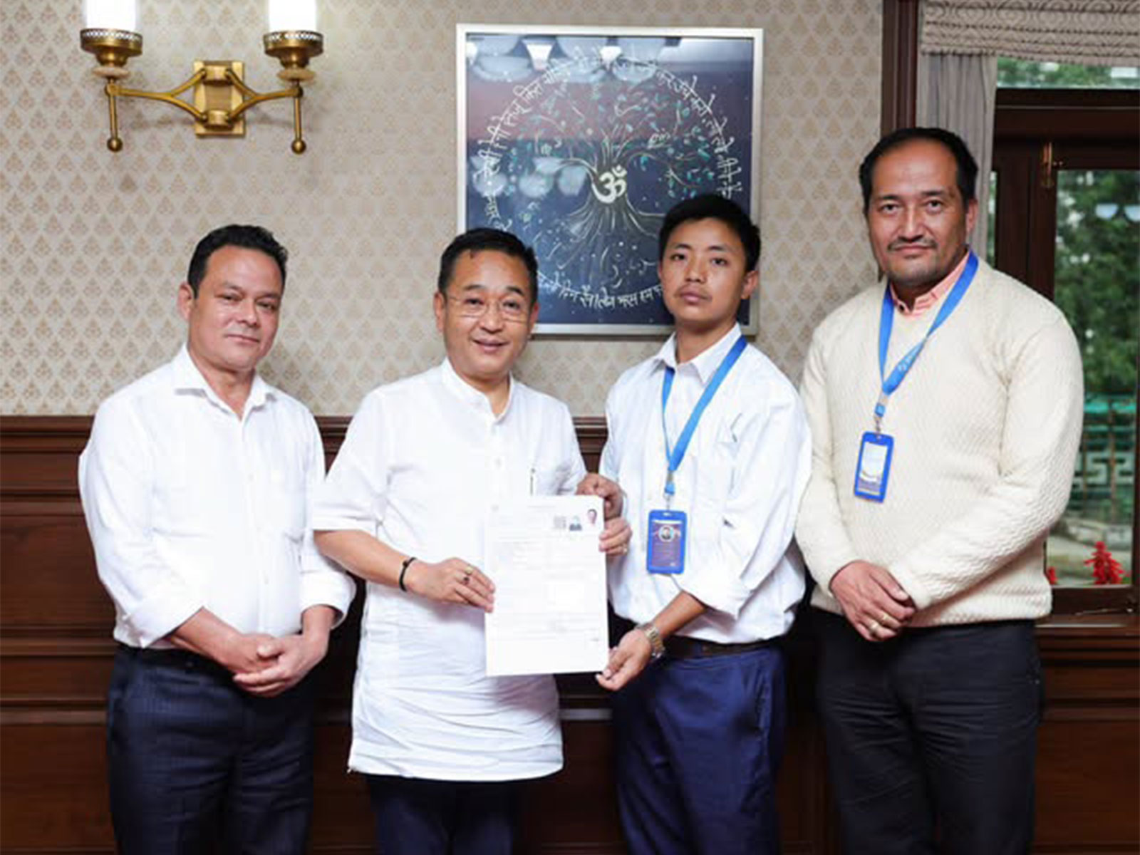Sikkim Chief Minister Prem Singh Tamang submitting SIR for (Photo/ Facebook/ Prem Singh Tamang-Golay )