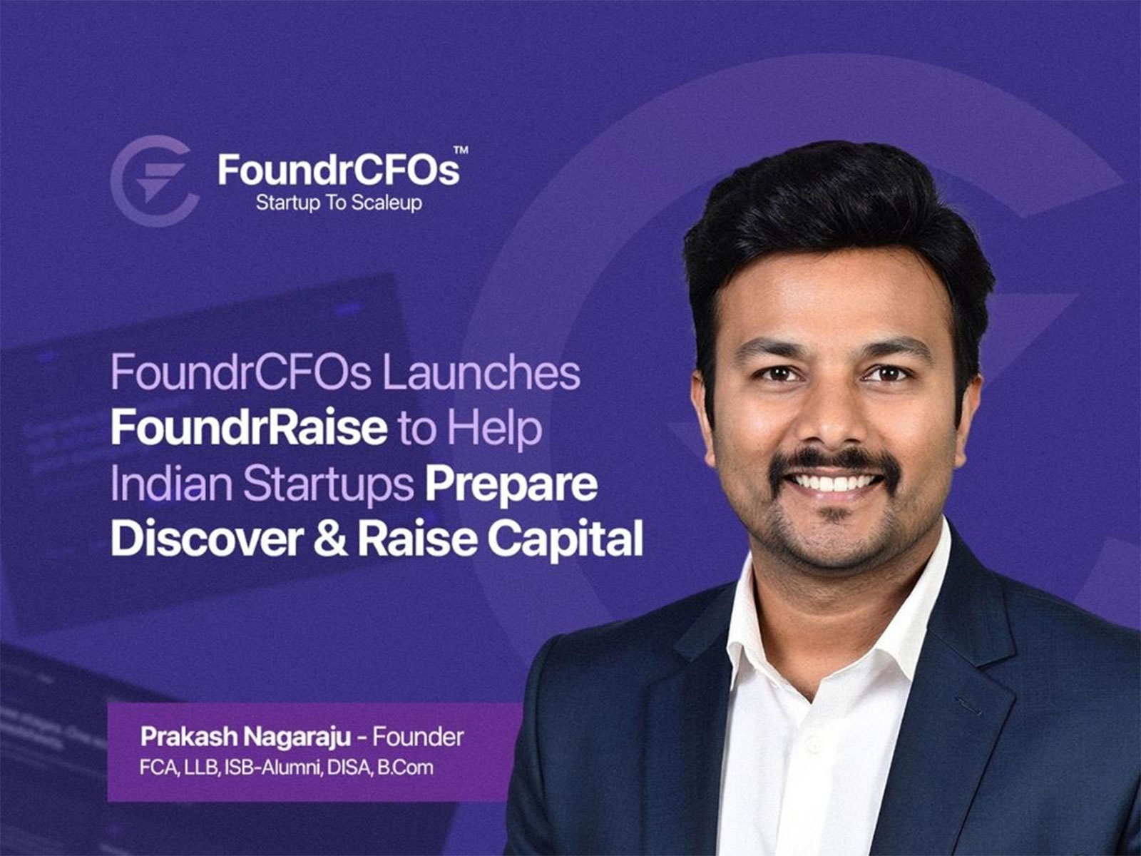 FoundrCFOs Launches FoundrRaise to Help Indian Startups Prepare, Discover, and Raise Capital 