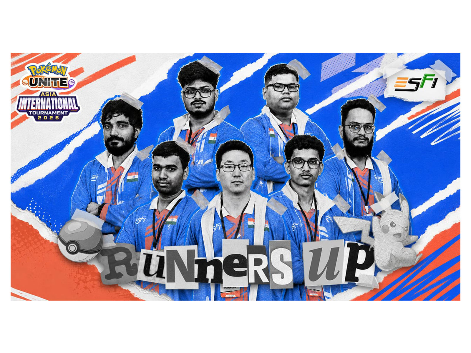 Team India finish 2nd at AESF Pokemon UNITE event (Photo: ESFI)