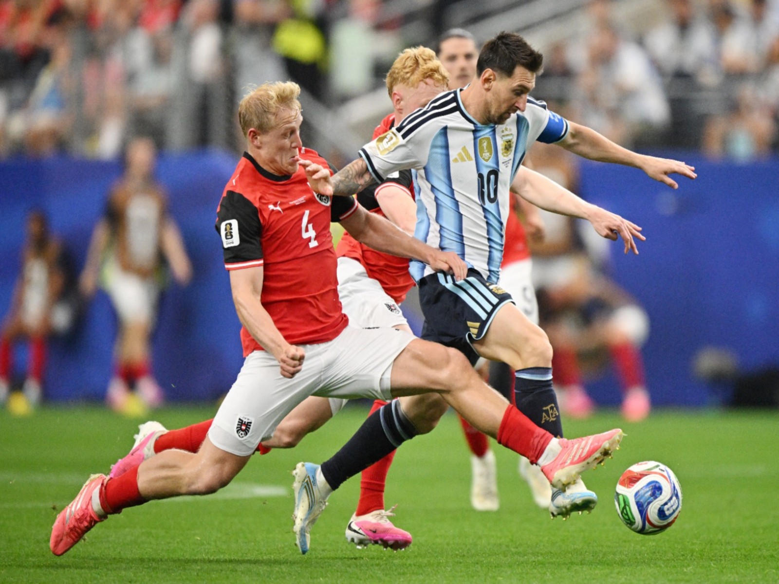 Lionel Messi in action in the Argentina vs Austria World Cup match (Photo: IMAGN IMAGES via Reuters)