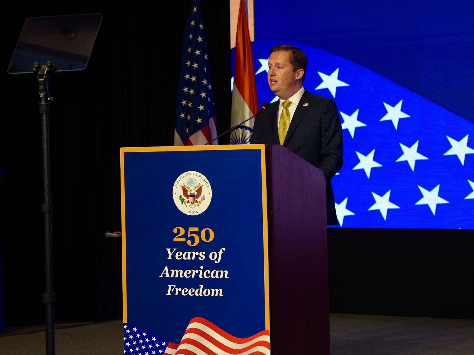 US Ambassador to India Sergio Gor at the event (Photo/X@USAmbIndia)