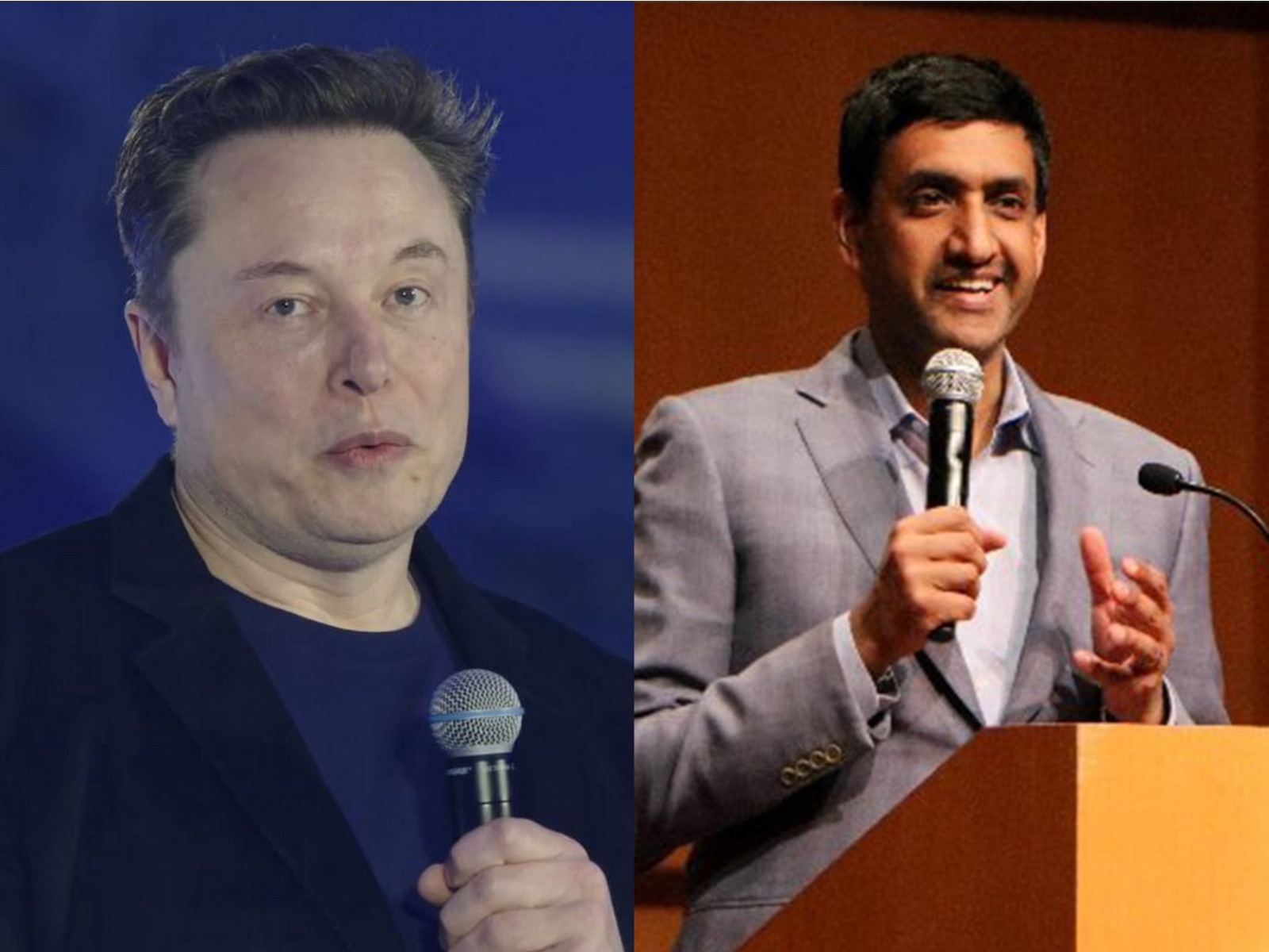 SpaceX founder and CEO Elon Musk and US Congressman Ro Khanna  (Photo/X/@SpaceX/@RepRoKhanna)