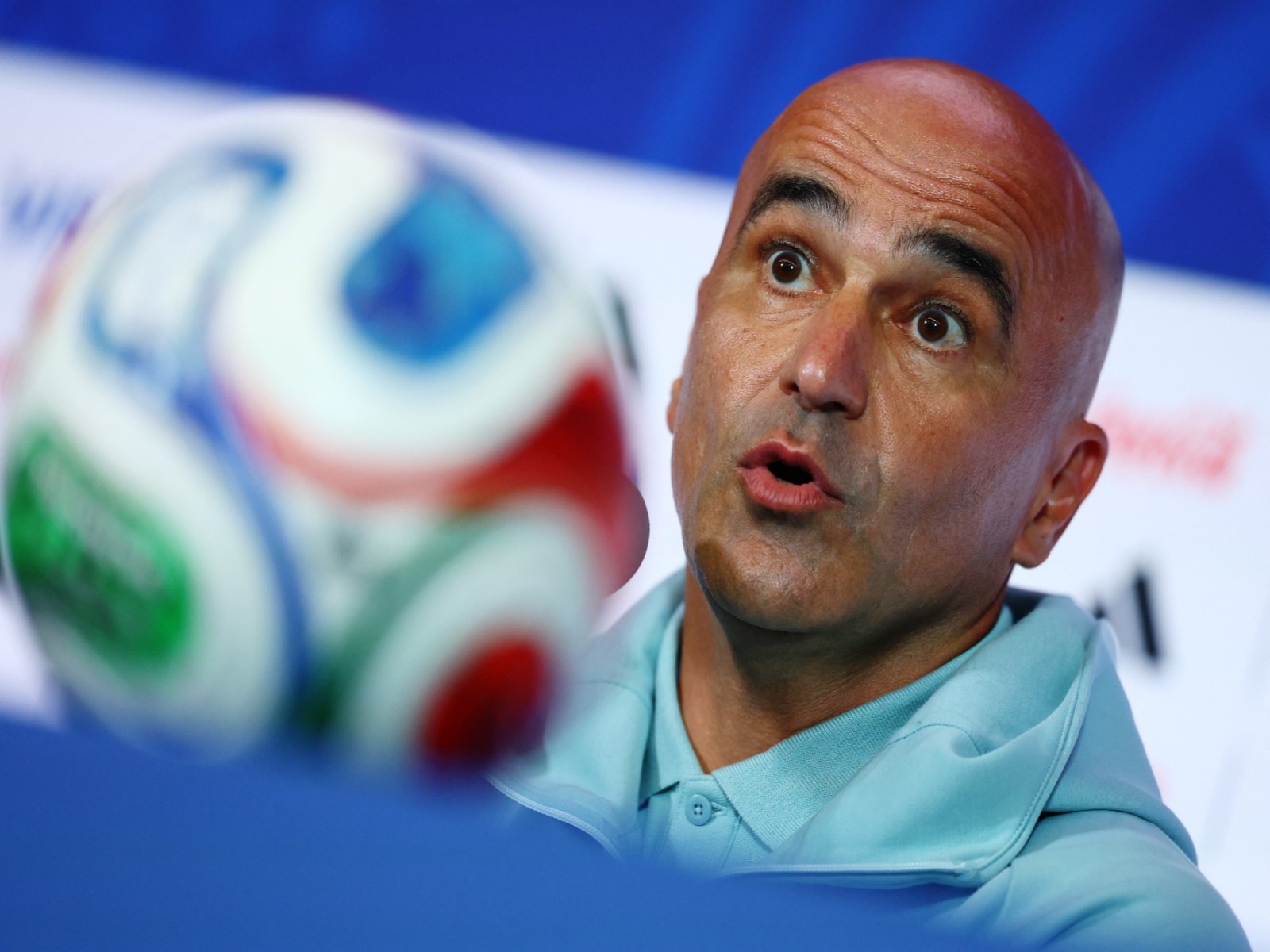 Portugal coach Roberto Martinez during the press conference (Photo: Reuters)