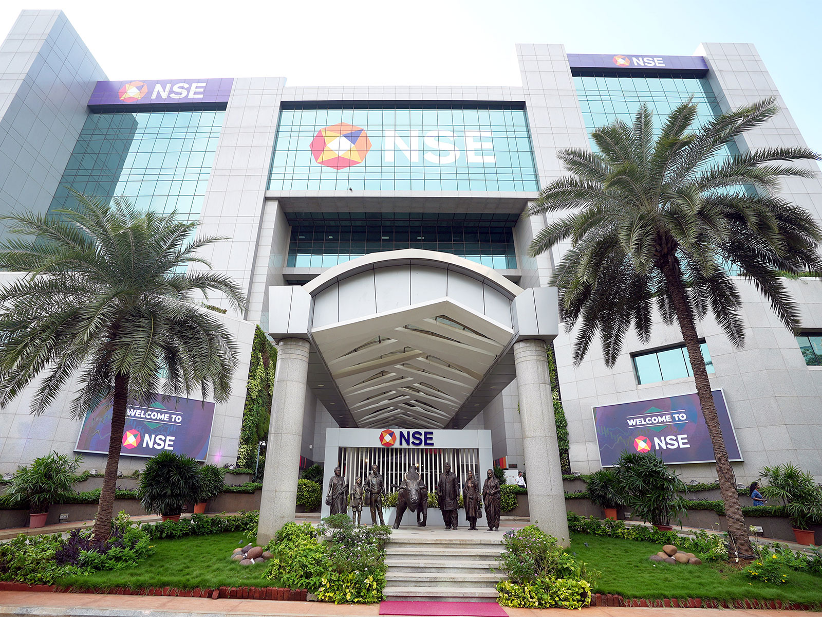 A view of the newly renovated NSE atrium (File Photo/ANI)