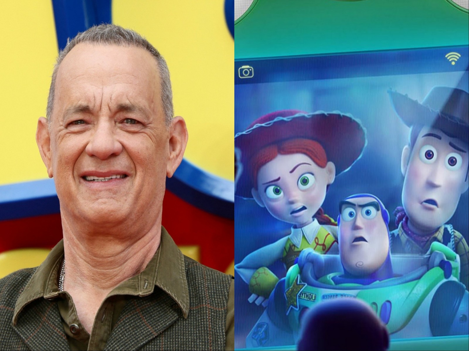 Tom Hanks, a still from 'Toy Story 5' poster (Photo/Reuters), (Photo/@disney)