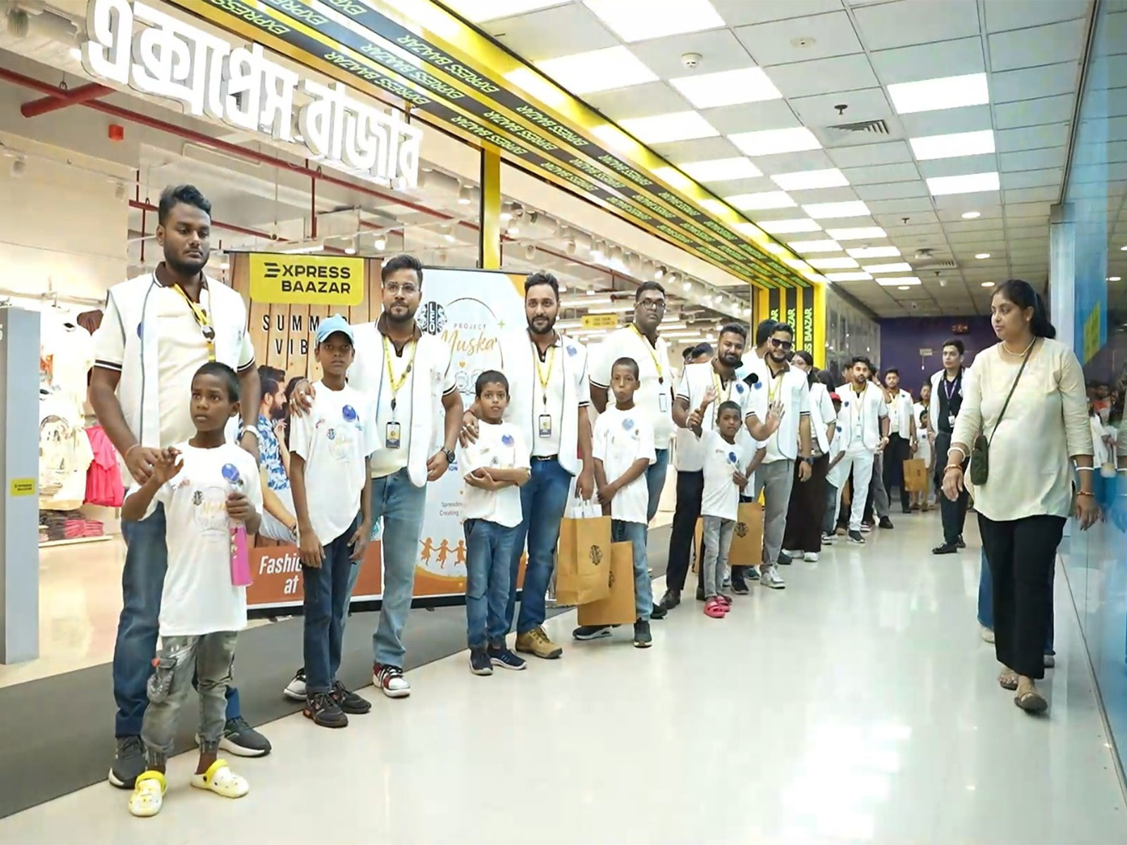 Express Baazar and Lions Club Bring Smiles to 150 Children Through Project Muskan
