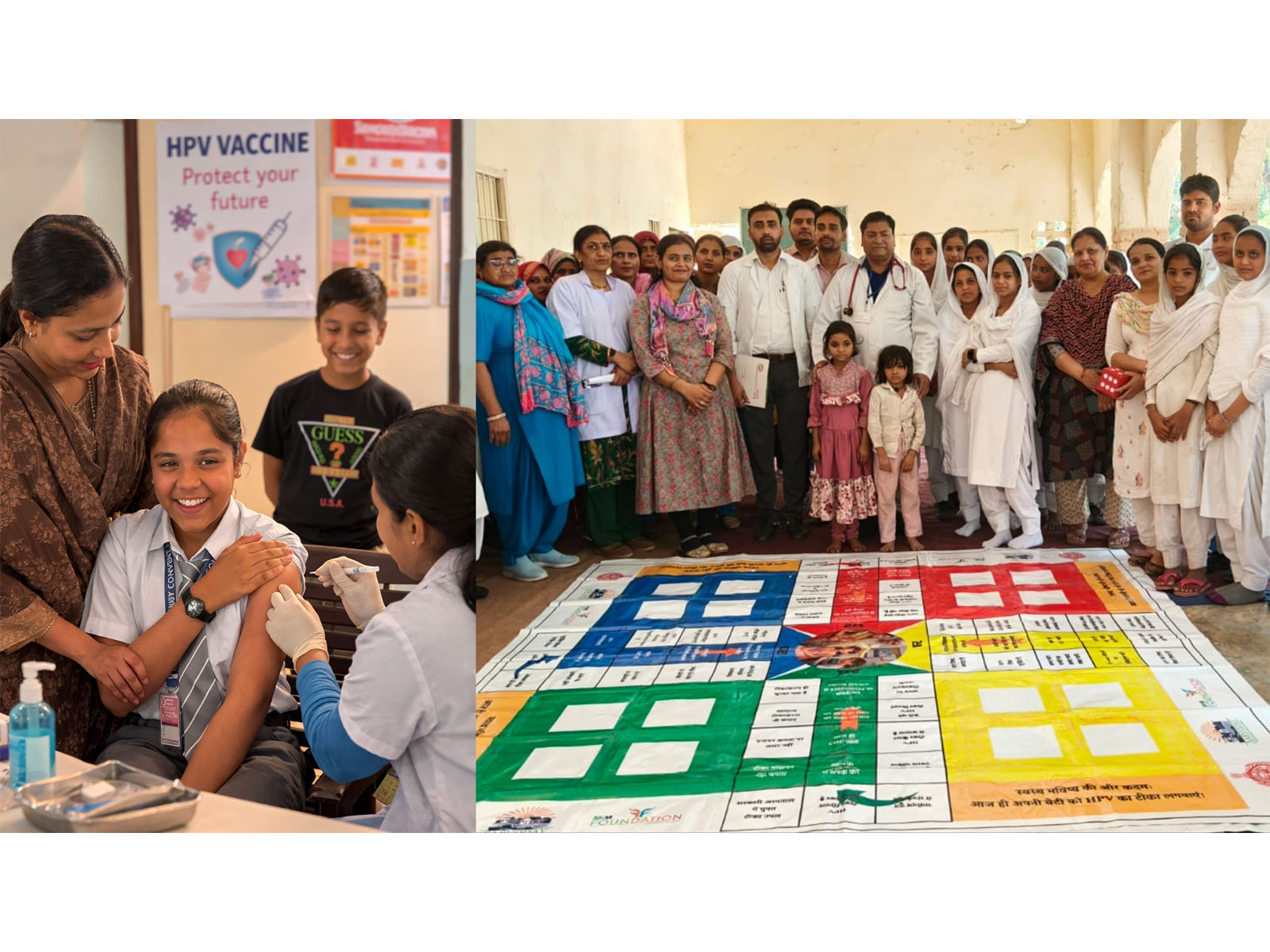 M3M Foundation facilitates HPV Vaccination for adolescent girls in Nuh, Haryana